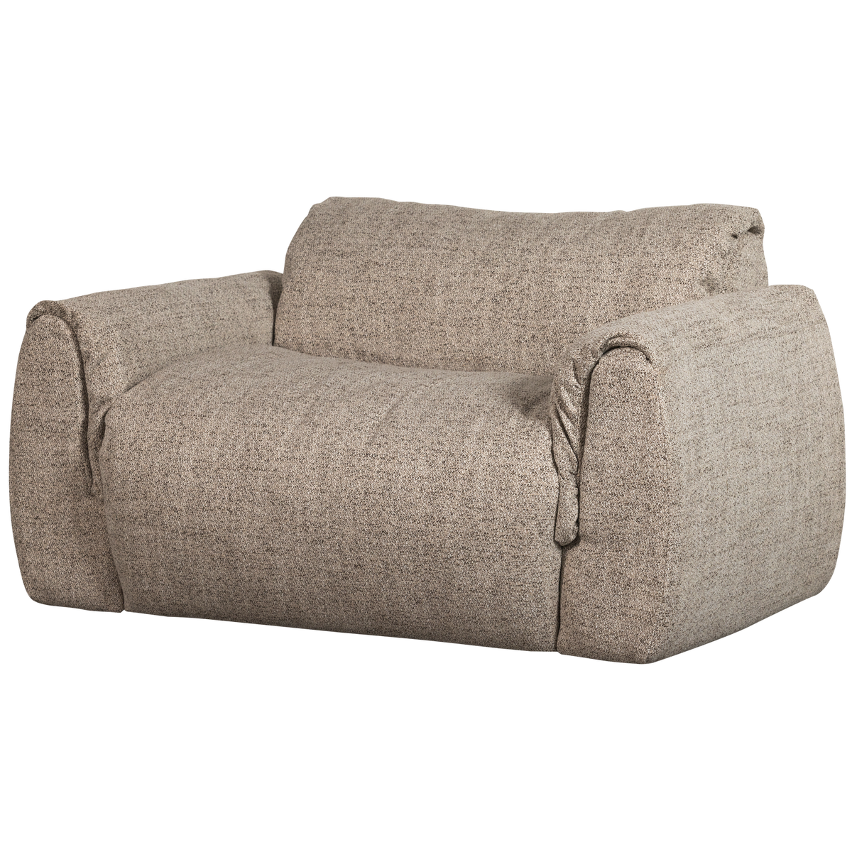 Woood | Loveseat Baggy geweven stof bruin melange