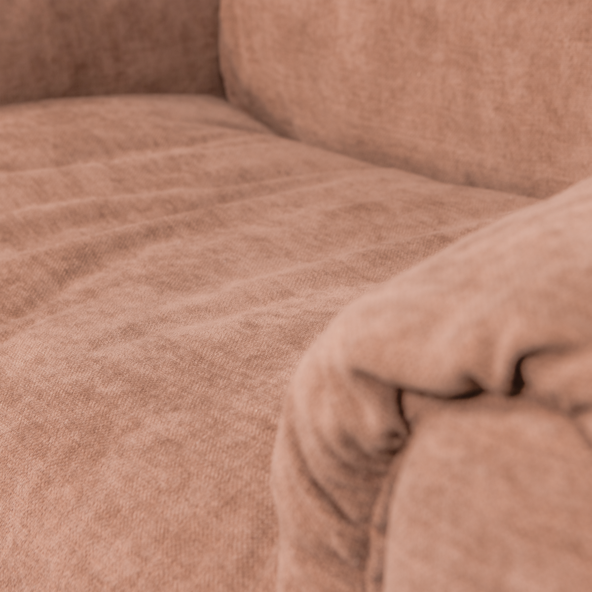 Woood | Loveseat Baggy geweven chenille oudroze