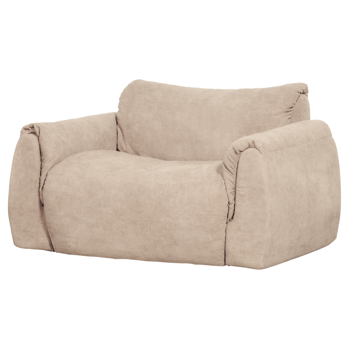 Woood | Loveseat Baggy geweven chenille zand