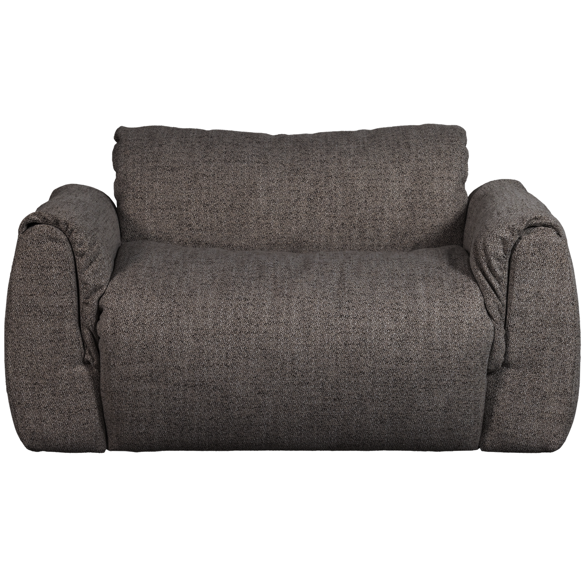 Woood | Loveseat Baggy geweven stof warmgrijs melange