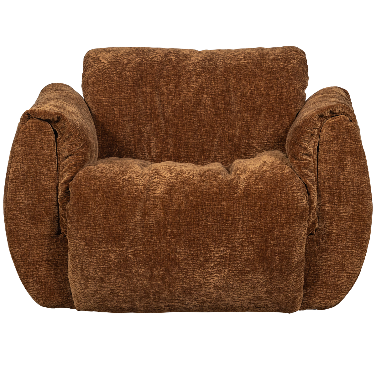 Woood | Draaifauteuil Baggy 3D chenille middenbruin