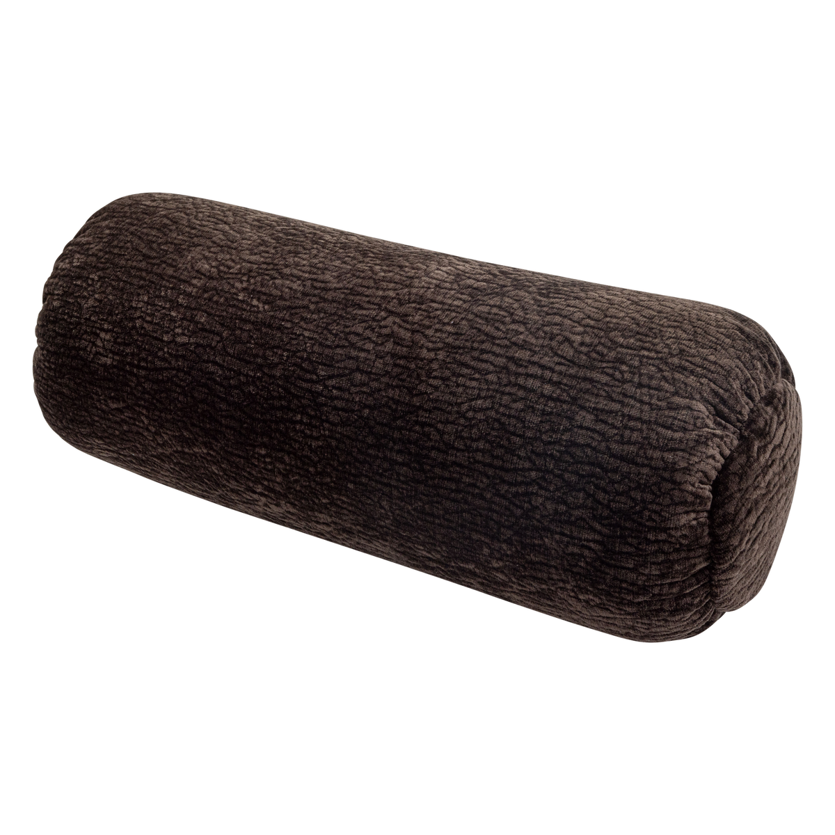 Woood | Rolkussen Baggy 50x23cm 3D chenille donkerbruin