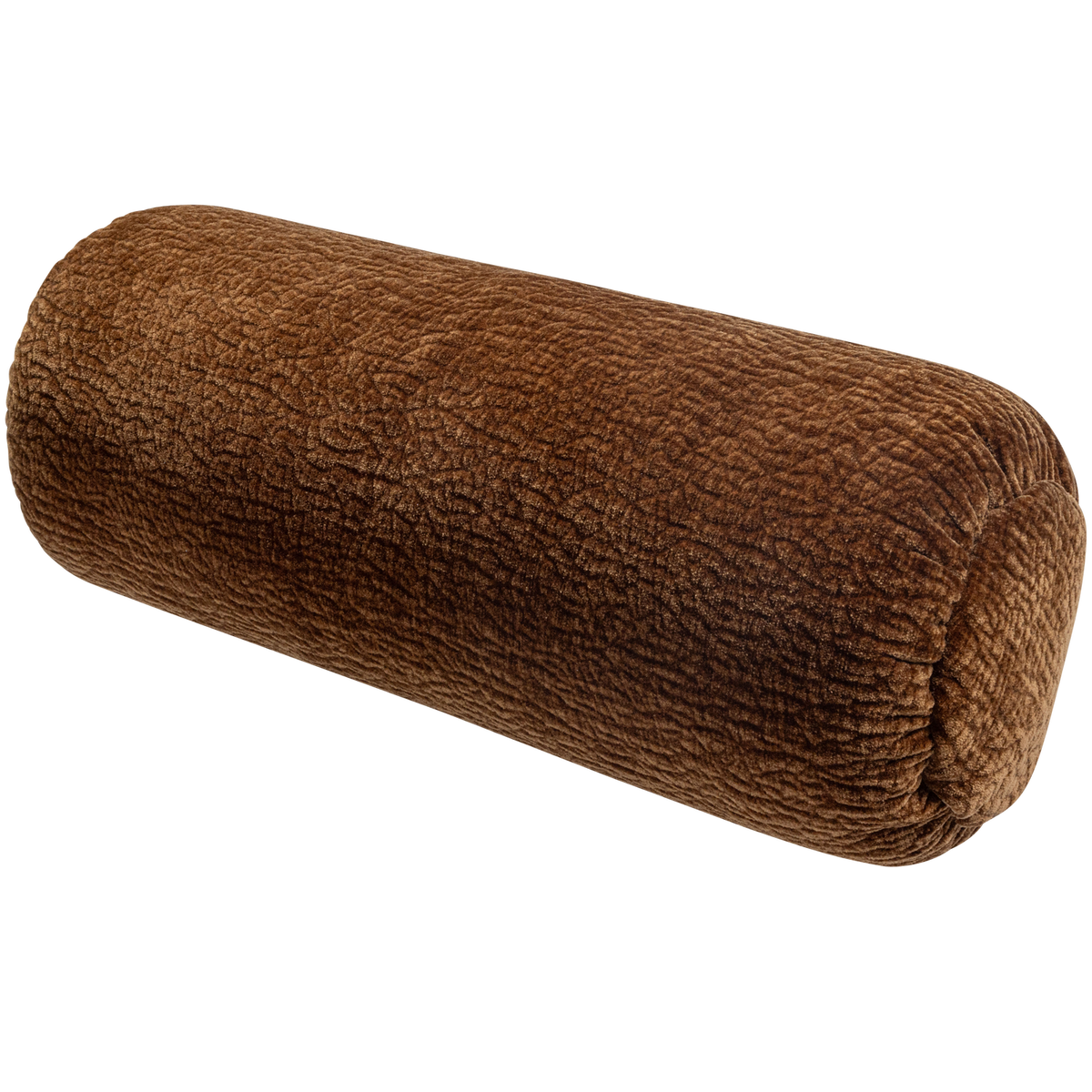 Woood | Rolkussen Baggy 50x23cm 3D chenille middenbruin