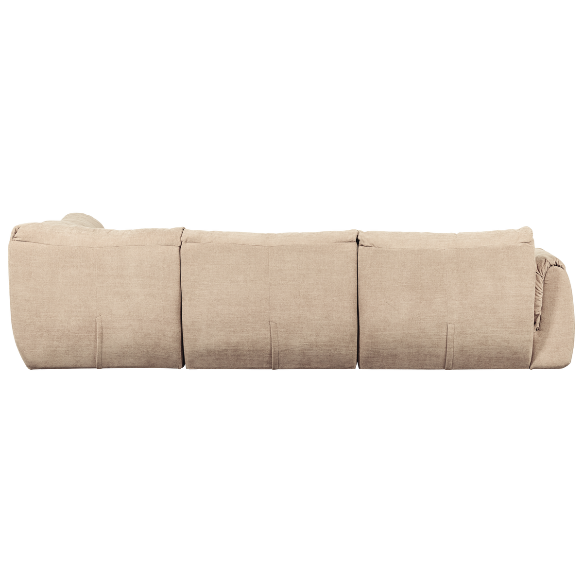 Woood | Hoekbank Baggy rechts geweven chenille zand