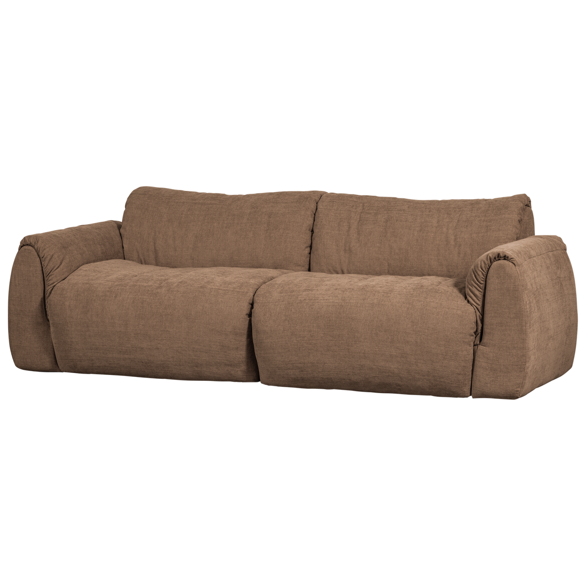 Woood | 2-Zits bank Baggy geweven chenille bruin
