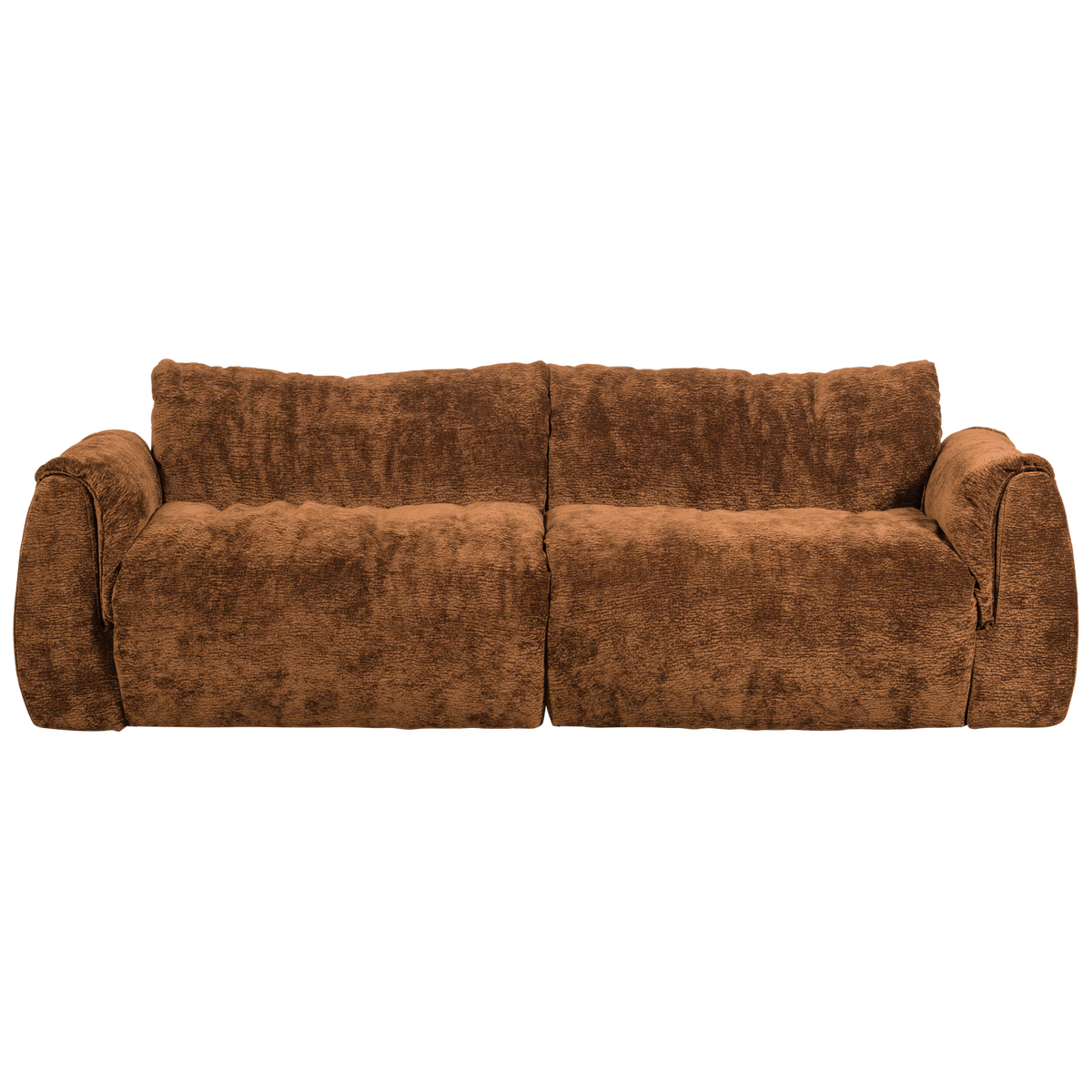Woood | 2-Zits bank Baggy 3D chenille middenbruin