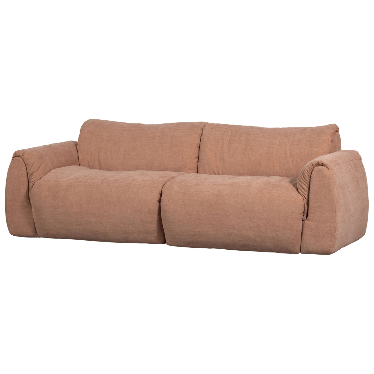 Woood | 2-Zits bank Baggy geweven chenille oud roze