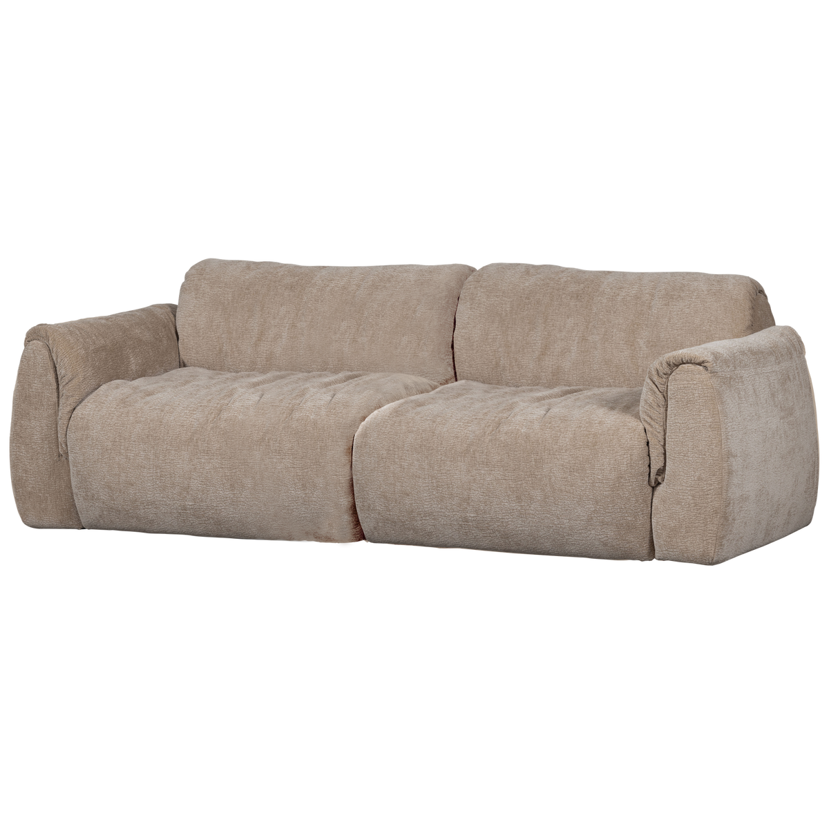 Woood | 2-Zits bank Baggy 3D chenille zand