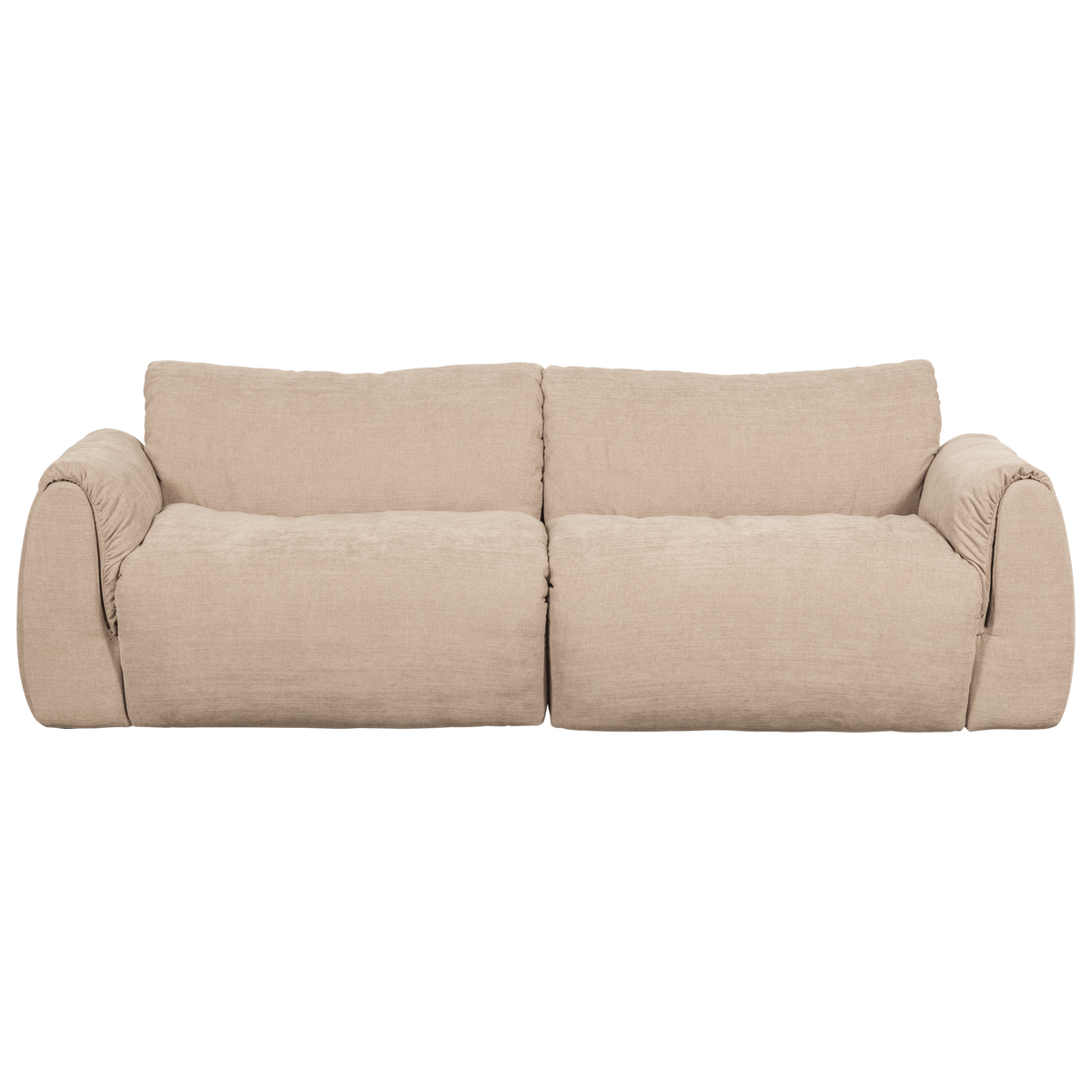Woood | 2-Zits bank Baggy geweven chenille zand