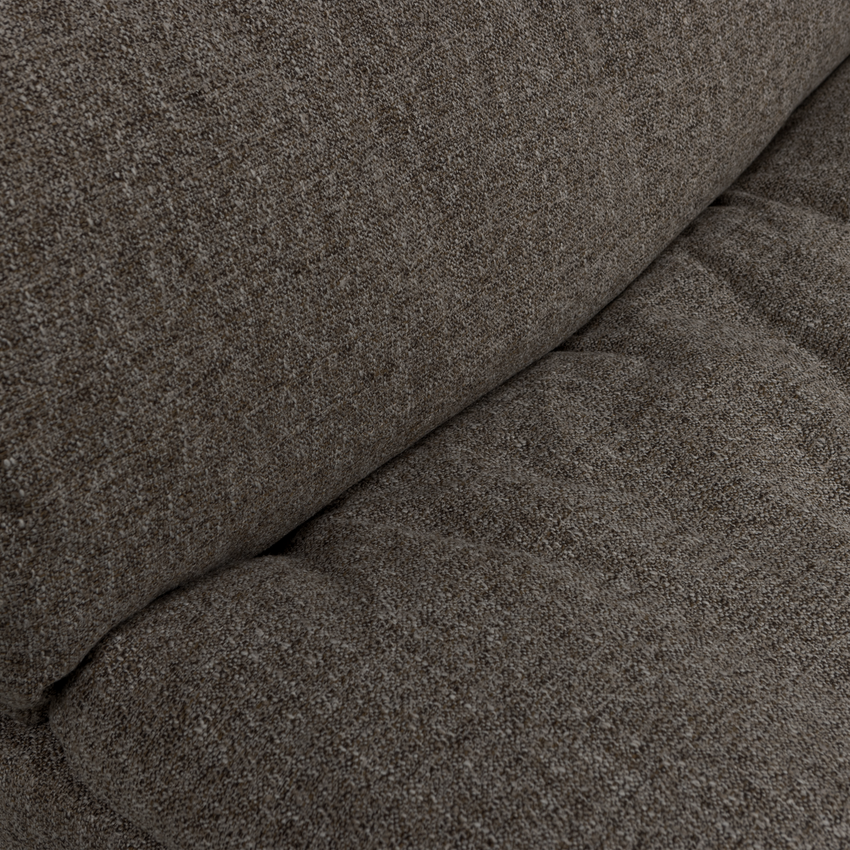 Woood | 2-Zits bank Baggy geweven stof warmgrijs melange