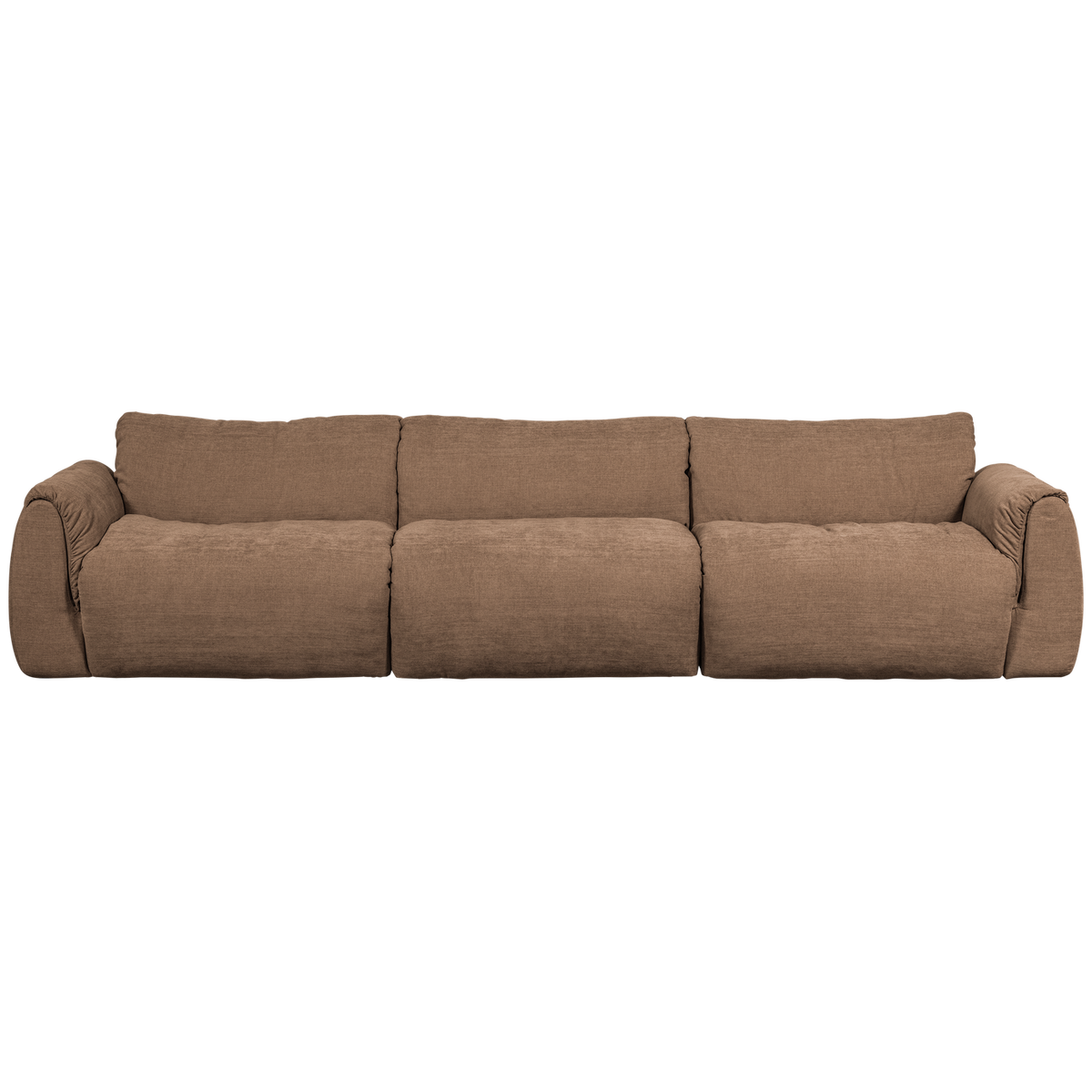 Woood | 3-Zits bank Baggy geweven chenille bruin