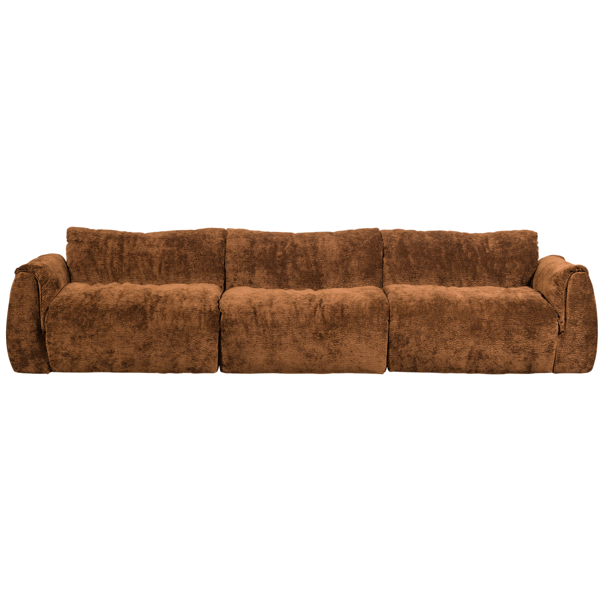 Woood | 3-Zits bank Baggy 3D chenille middenbruin
