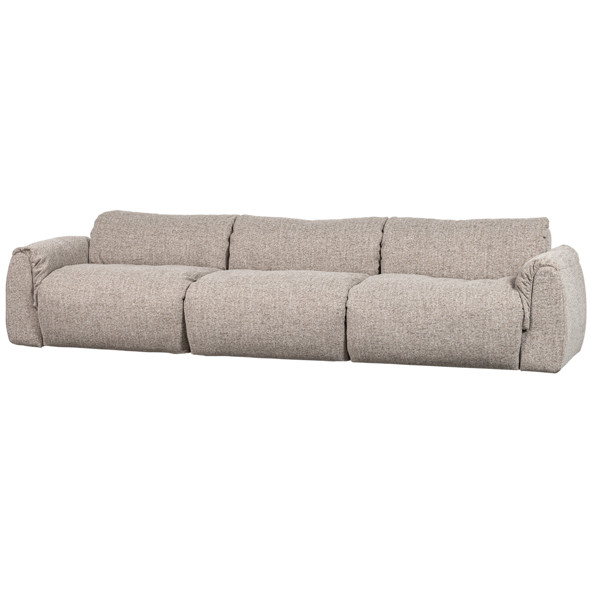 Woood | 3-Zits bank Baggy geweven stof naturel melange