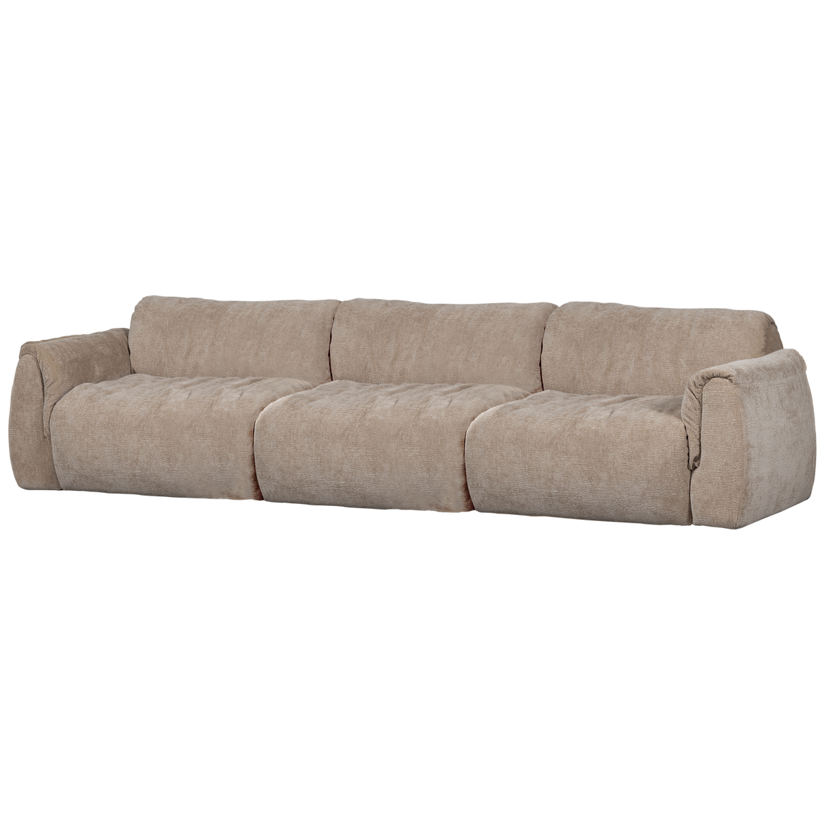 Woood | 3-Zits bank Baggy 3D chenille zand