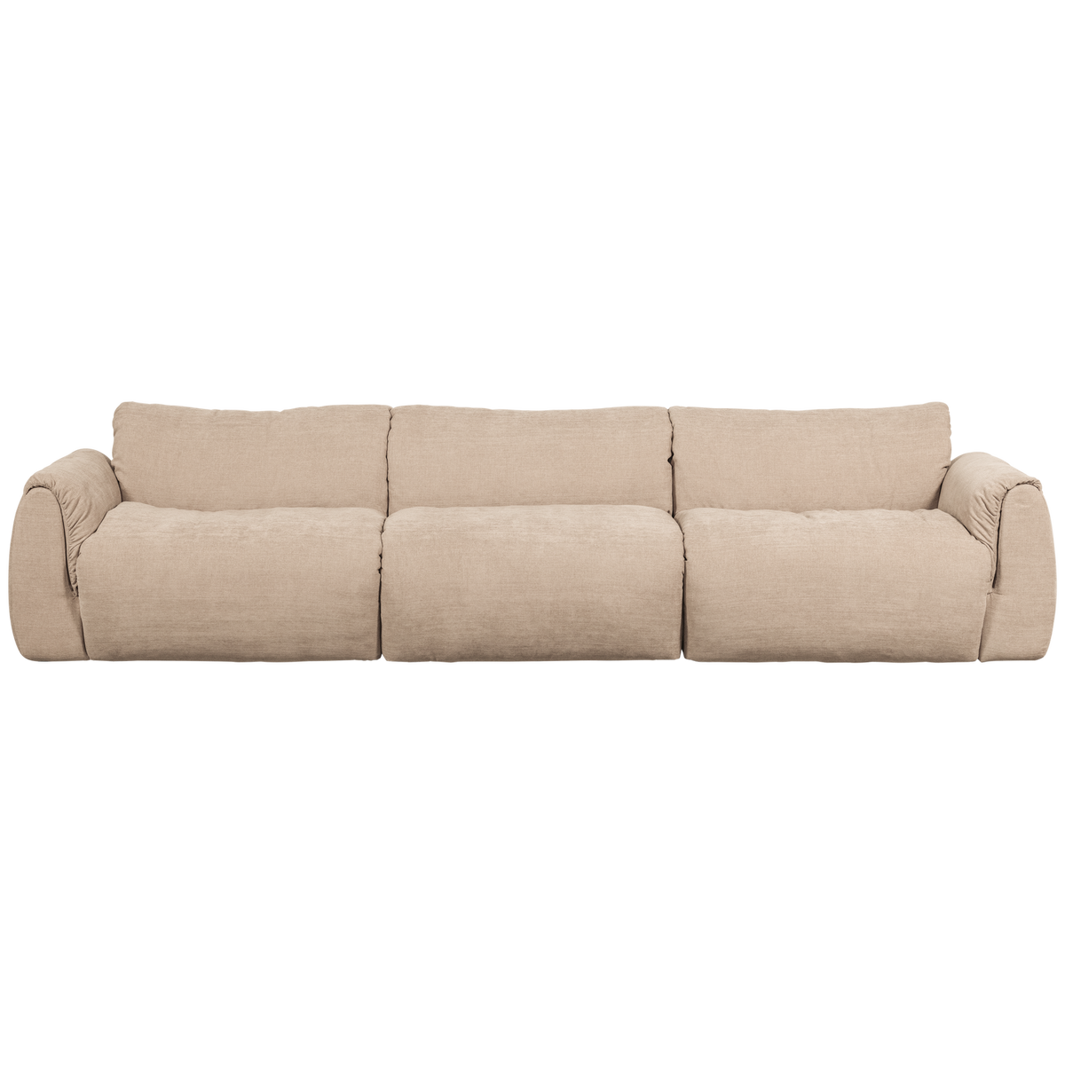 Woood | 3-Zits bank Baggy geweven chenille zand