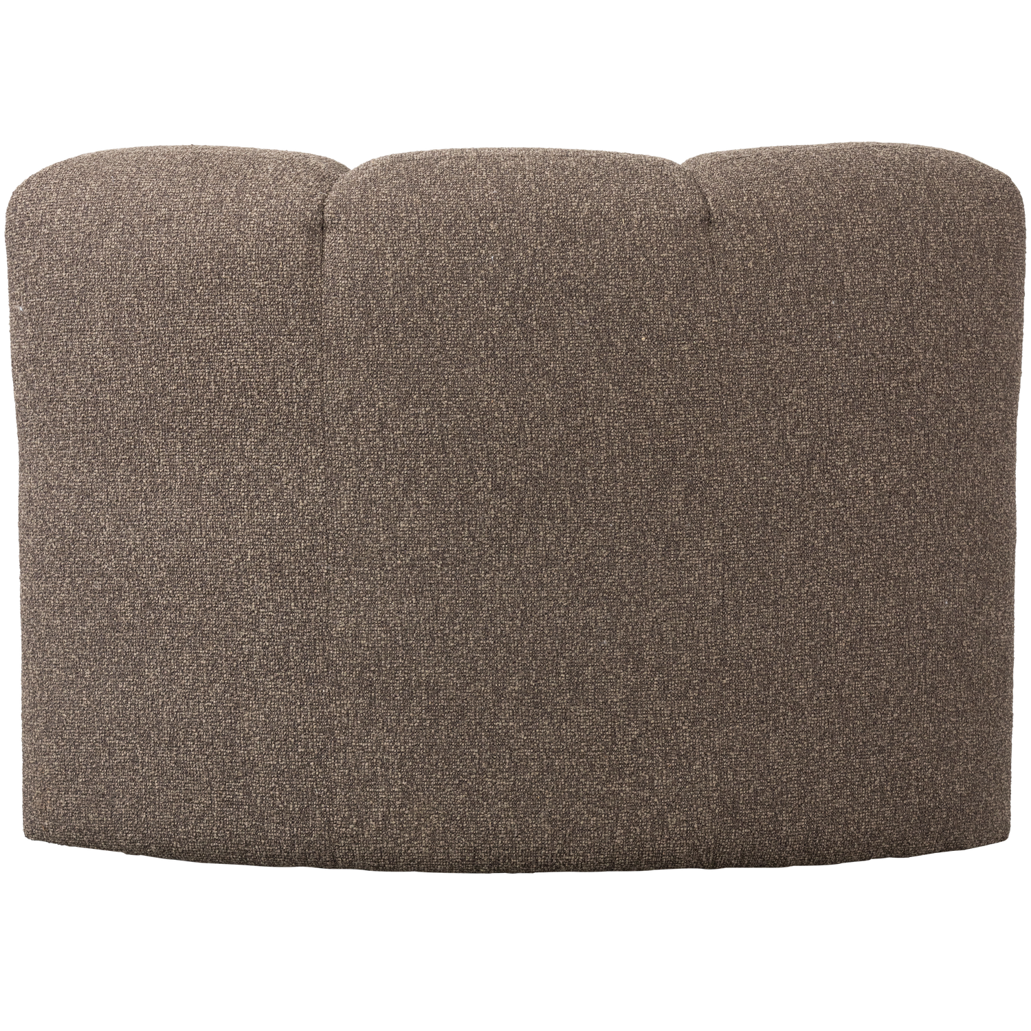Woood | Eetbank Mojo hoek met rugleuning boucle bruin melange