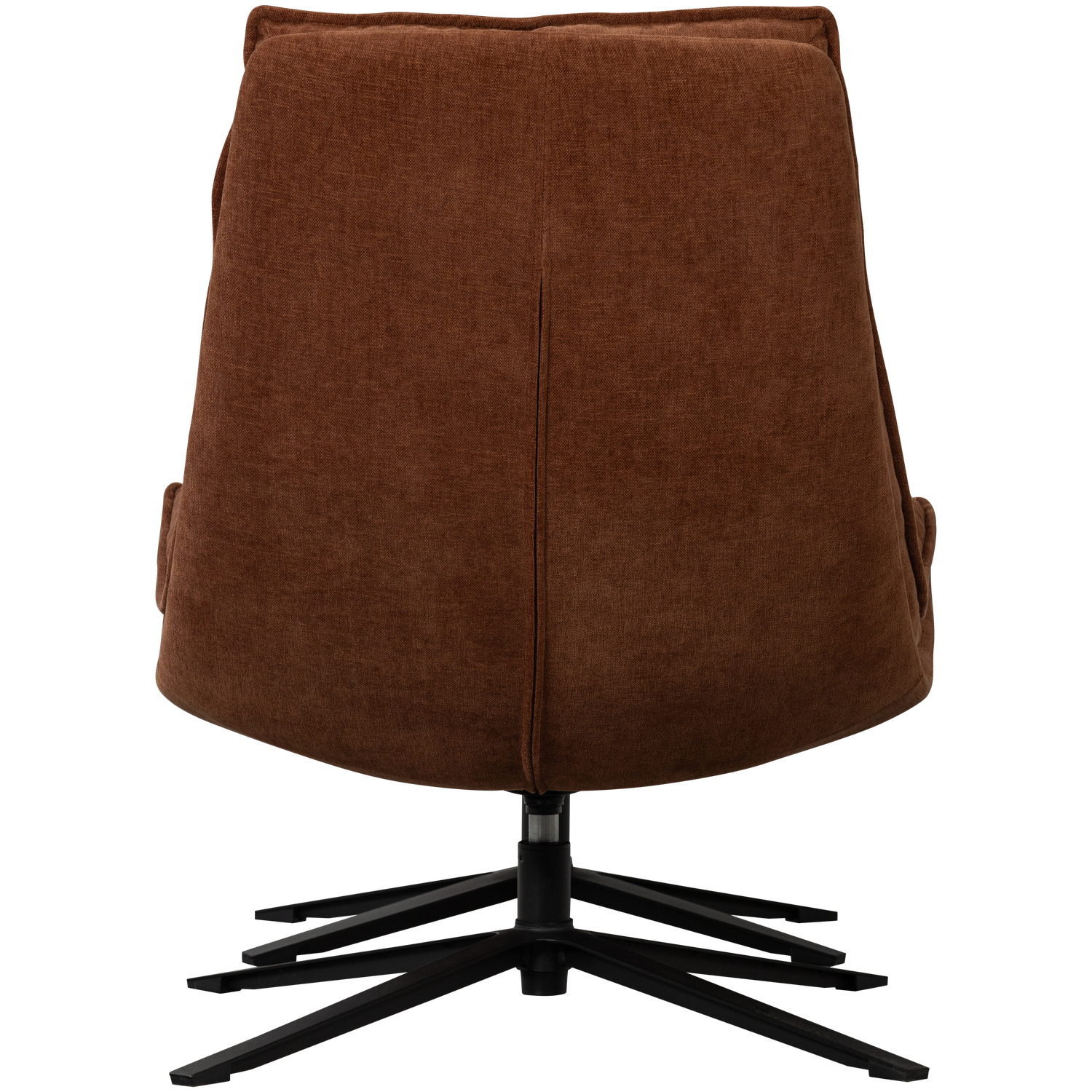 Woood | Draaifauteuil Kube met hocker bruin