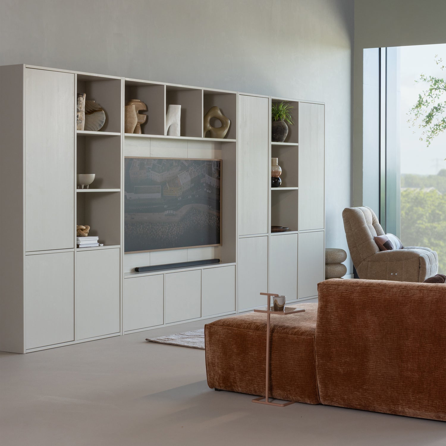 Woood | Tv wandkast Meggy 160cm dust