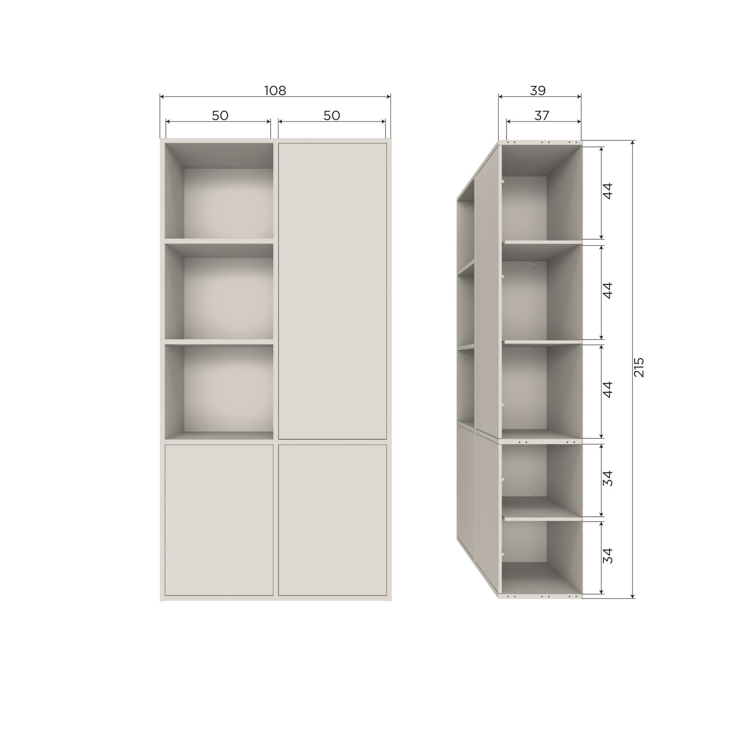 Woood | Opbergkast Meggy 108cm dust