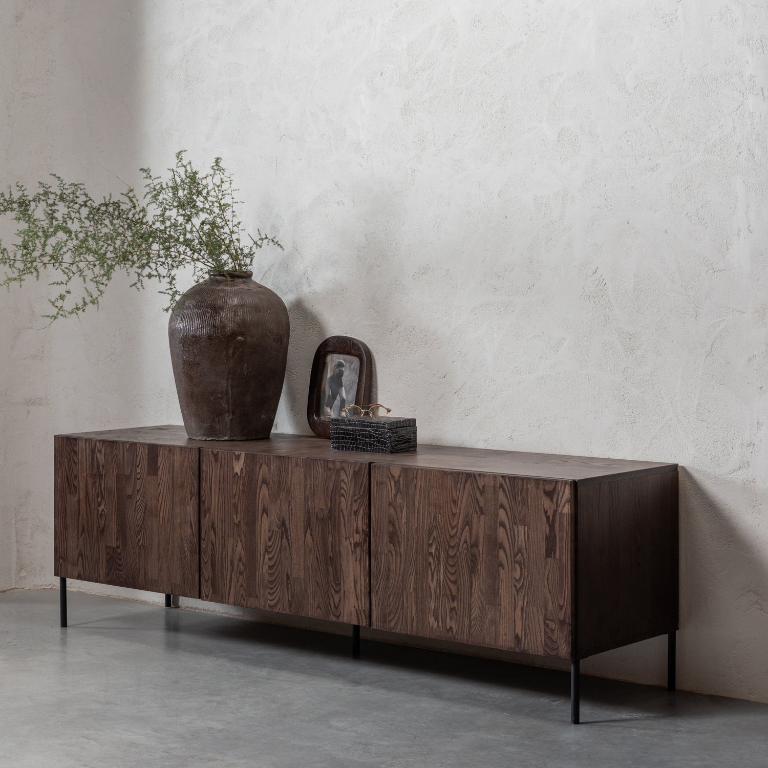 Woood | Tv meubel Bono Gravure 180cm essen