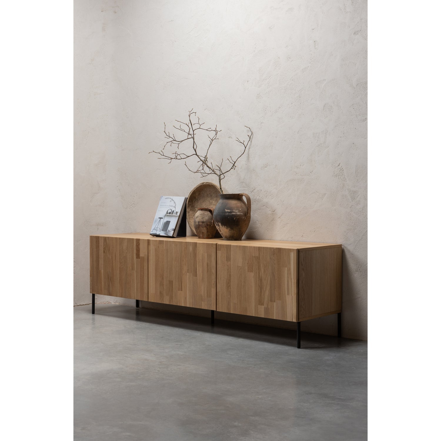 Woood | Tv meubel Bono Gravure 180cm eiken
