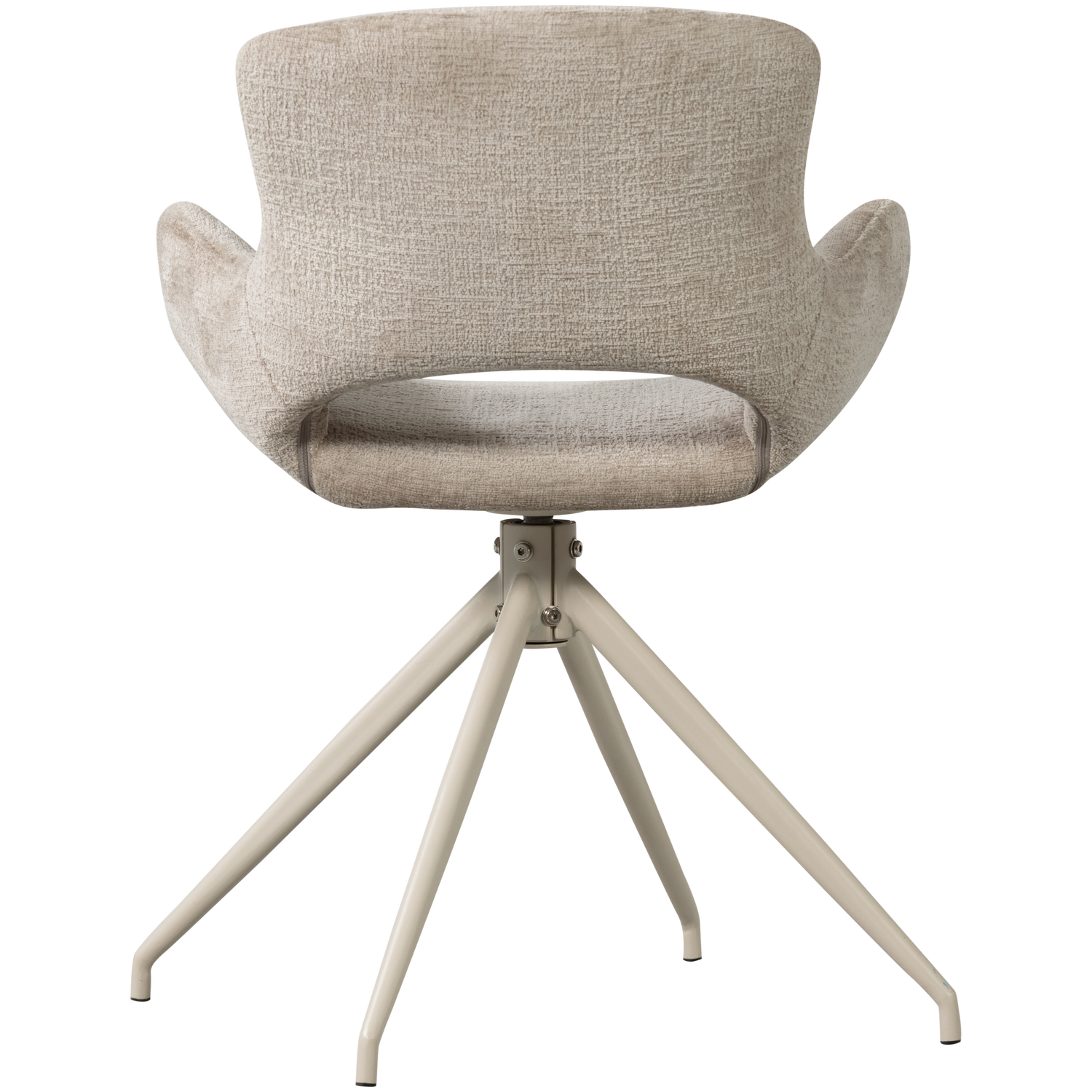 Woood | Eetkamerstoel Eliva structure velvet zand - Set van 2