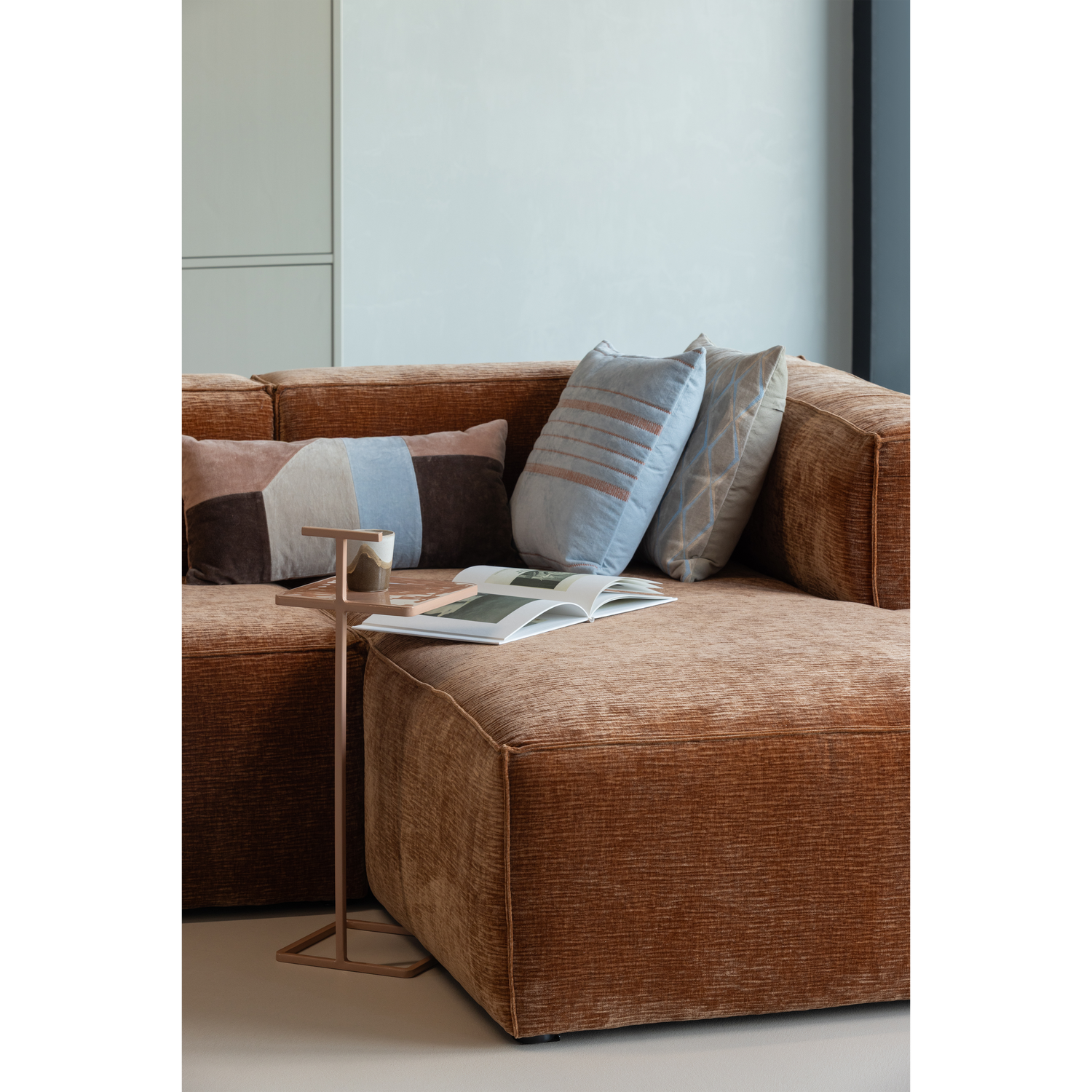 Woood | Kussens Feis velvet roze/naturel - set van 3