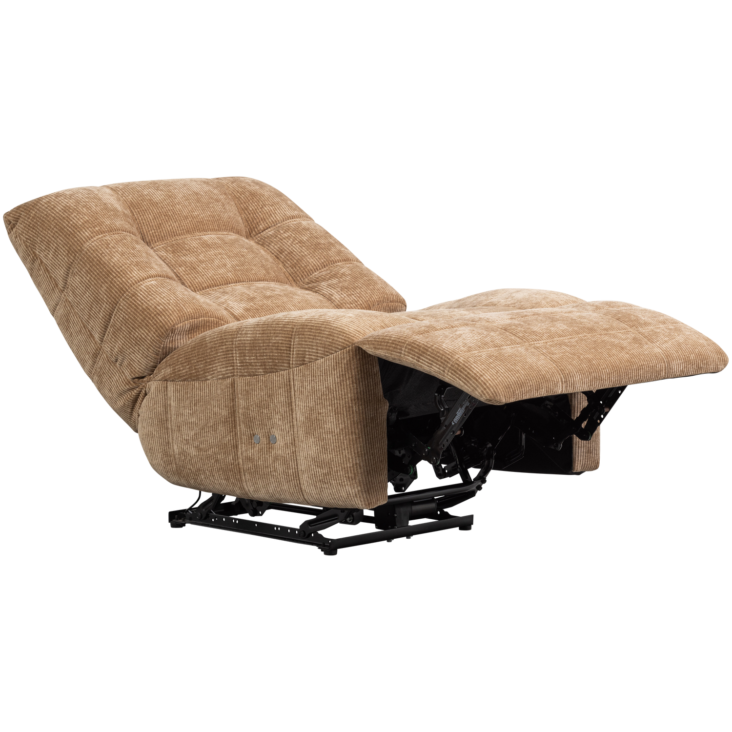 Woood | Relaxfauteuil Hein elektrisch geweven rib lichtbruin