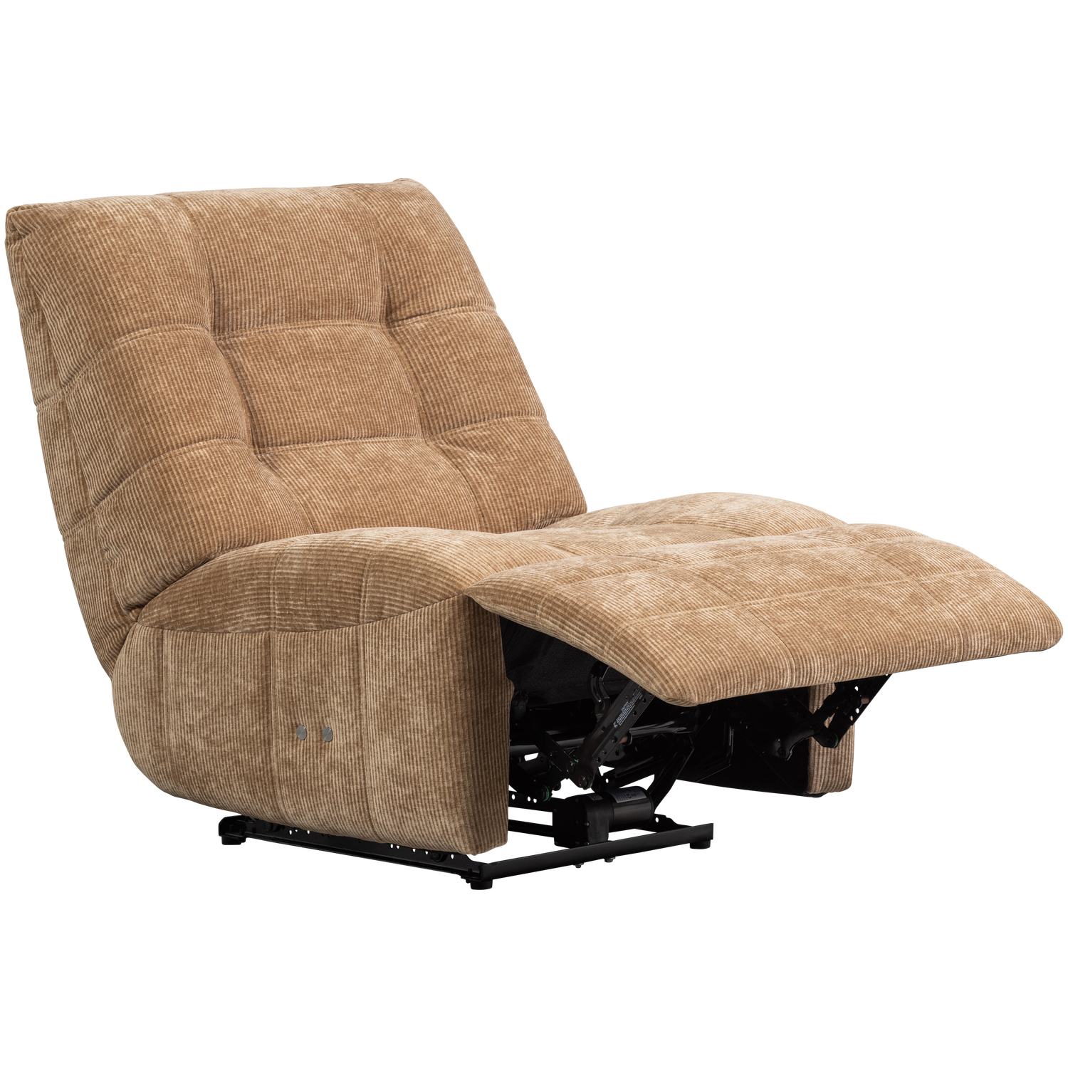 Woood | Relaxfauteuil Hein elektrisch geweven rib lichtbruin
