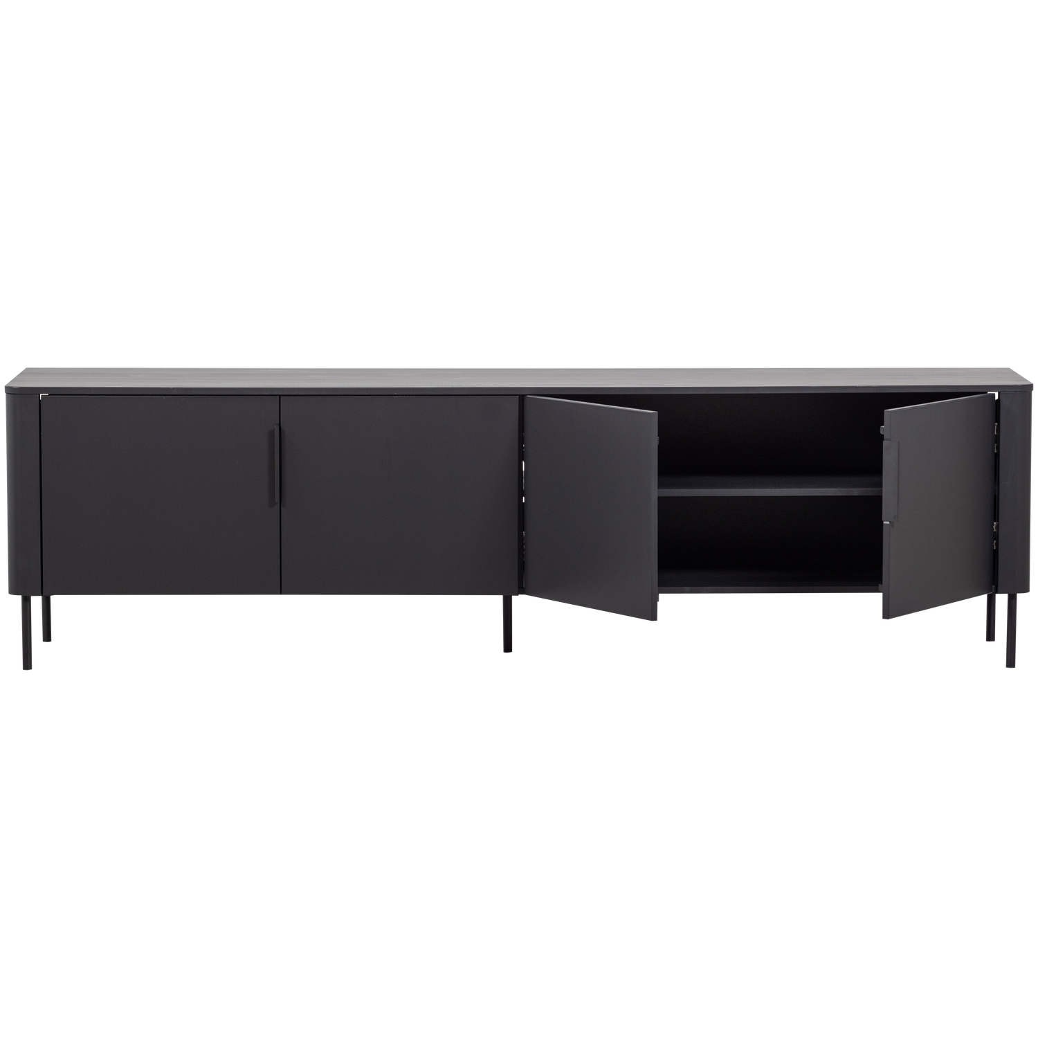Woood | Tv meubel Gunnar 200cm matzwart