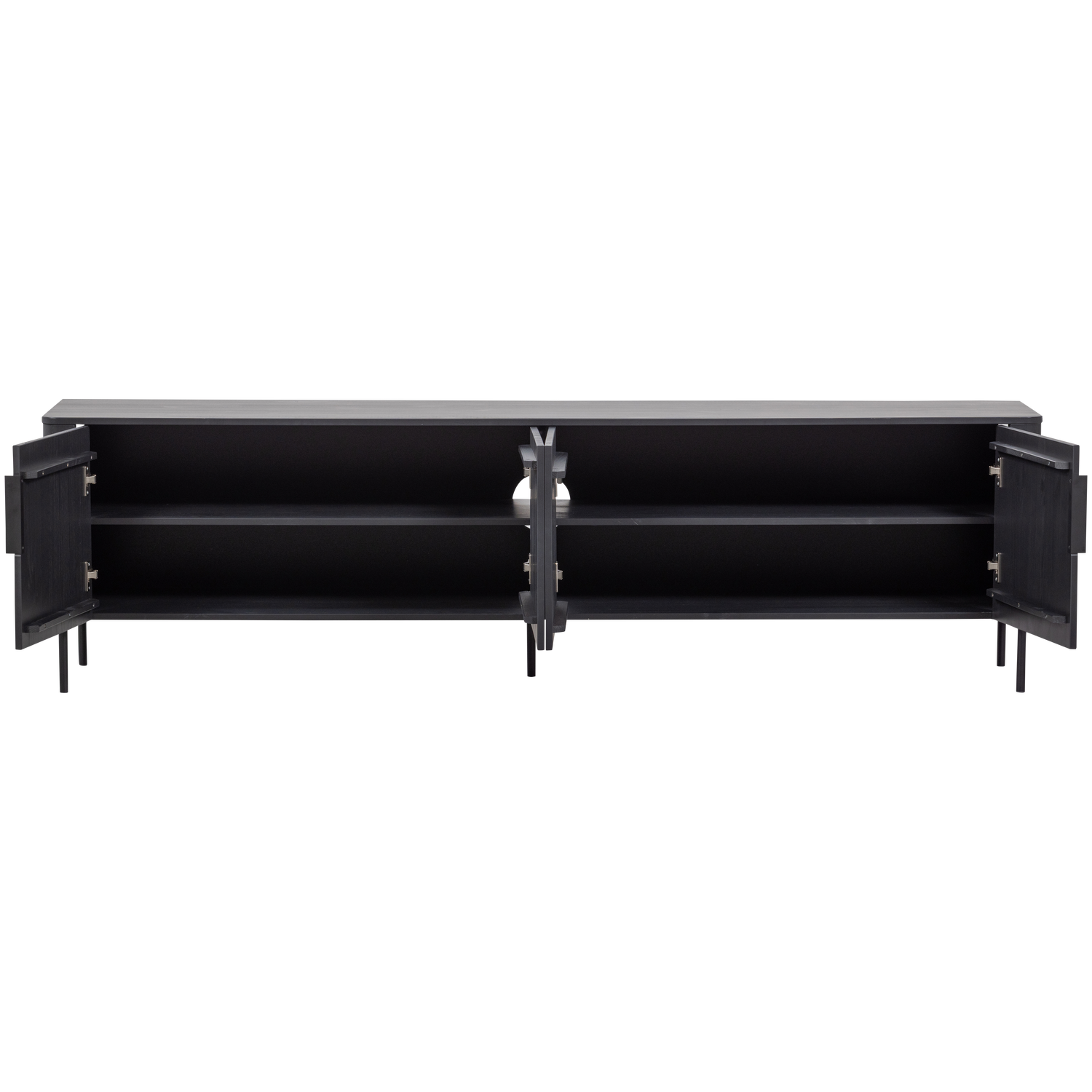 Woood | Tv meubel Gunnar 200cm matzwart