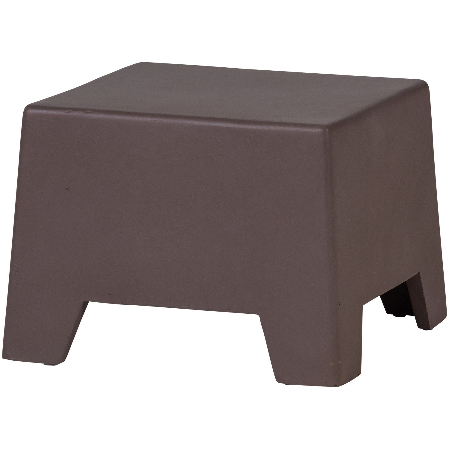 Woood | Bijzettafel Zina laag cement bruin