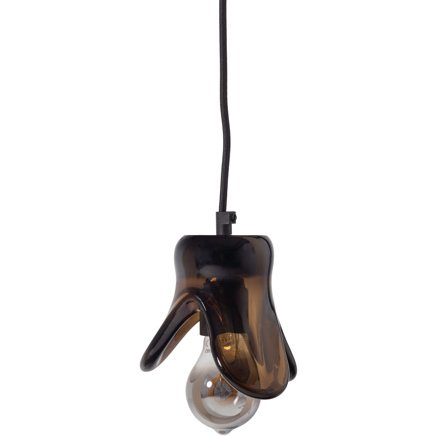 Woood | Hanglamp Elle klein glas bruin
