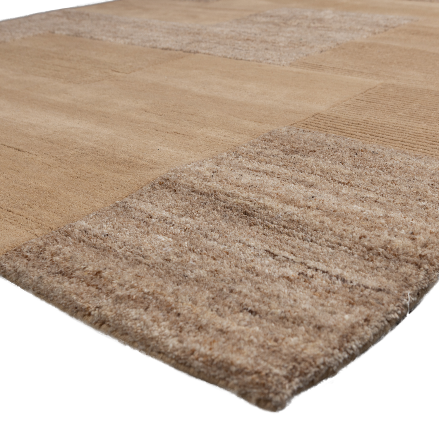 Woood | Vloerkleed Noven handgeweven wol/katoen zand