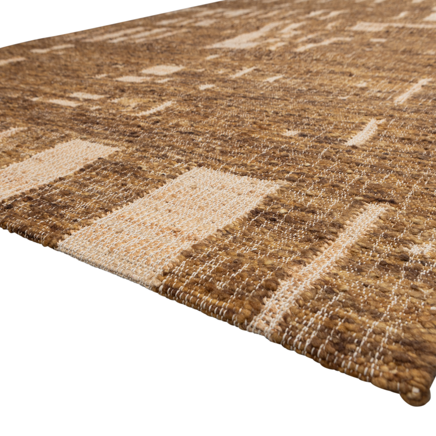 Woood | Vloerkleed Ian wol/katoen bruin