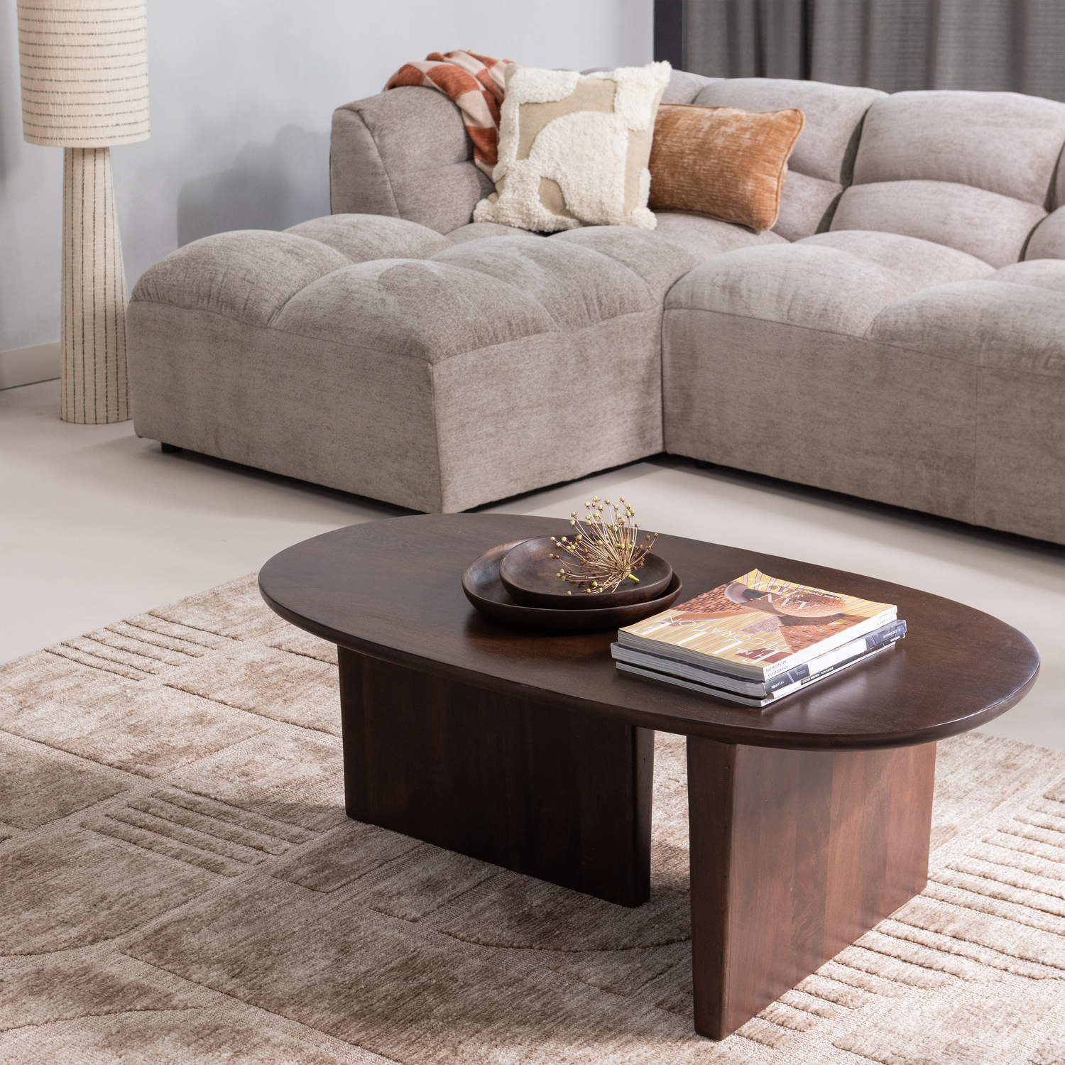 Woood | Vloerkleed Lovi taupe