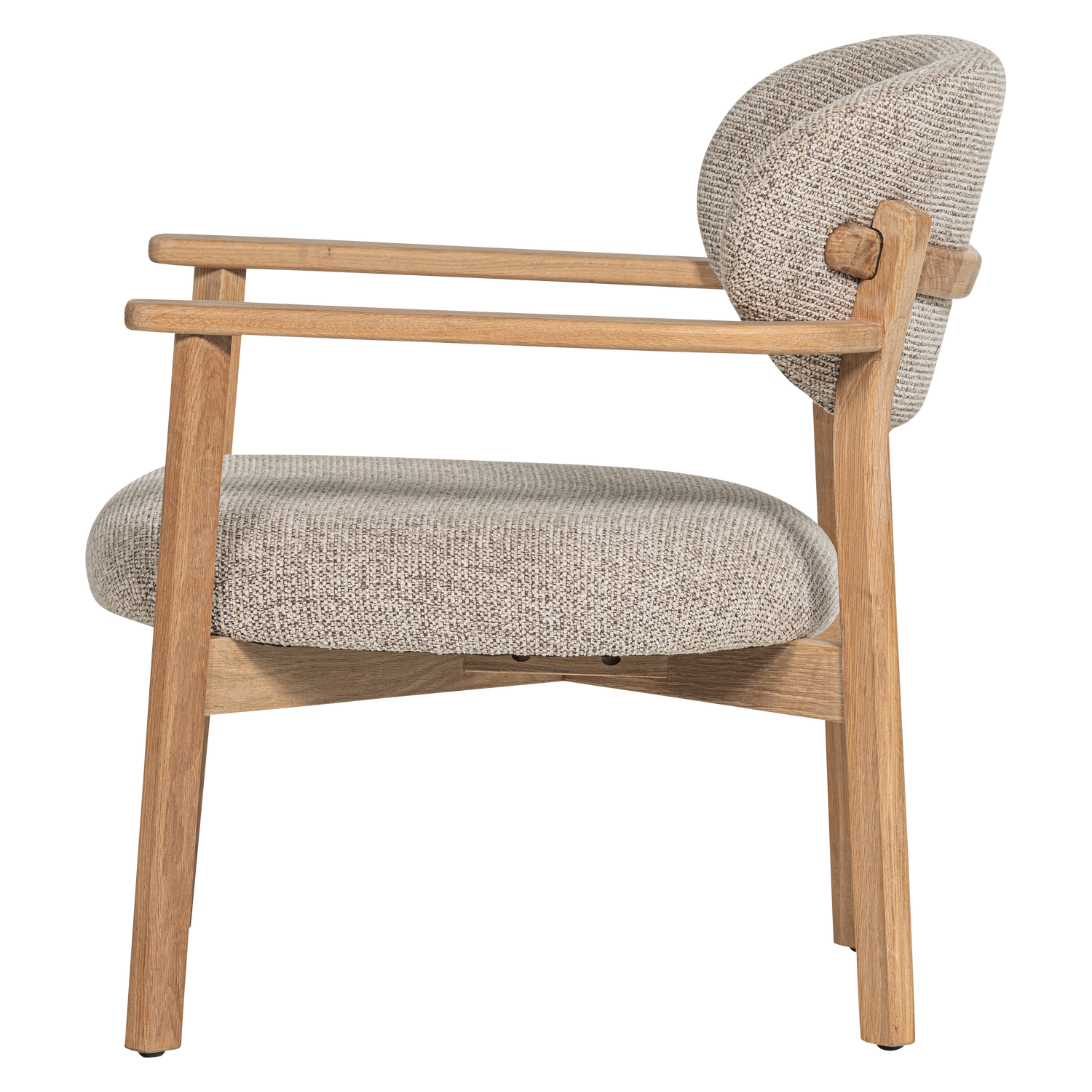 Woood | Fauteuil Udar met houten frame naturel