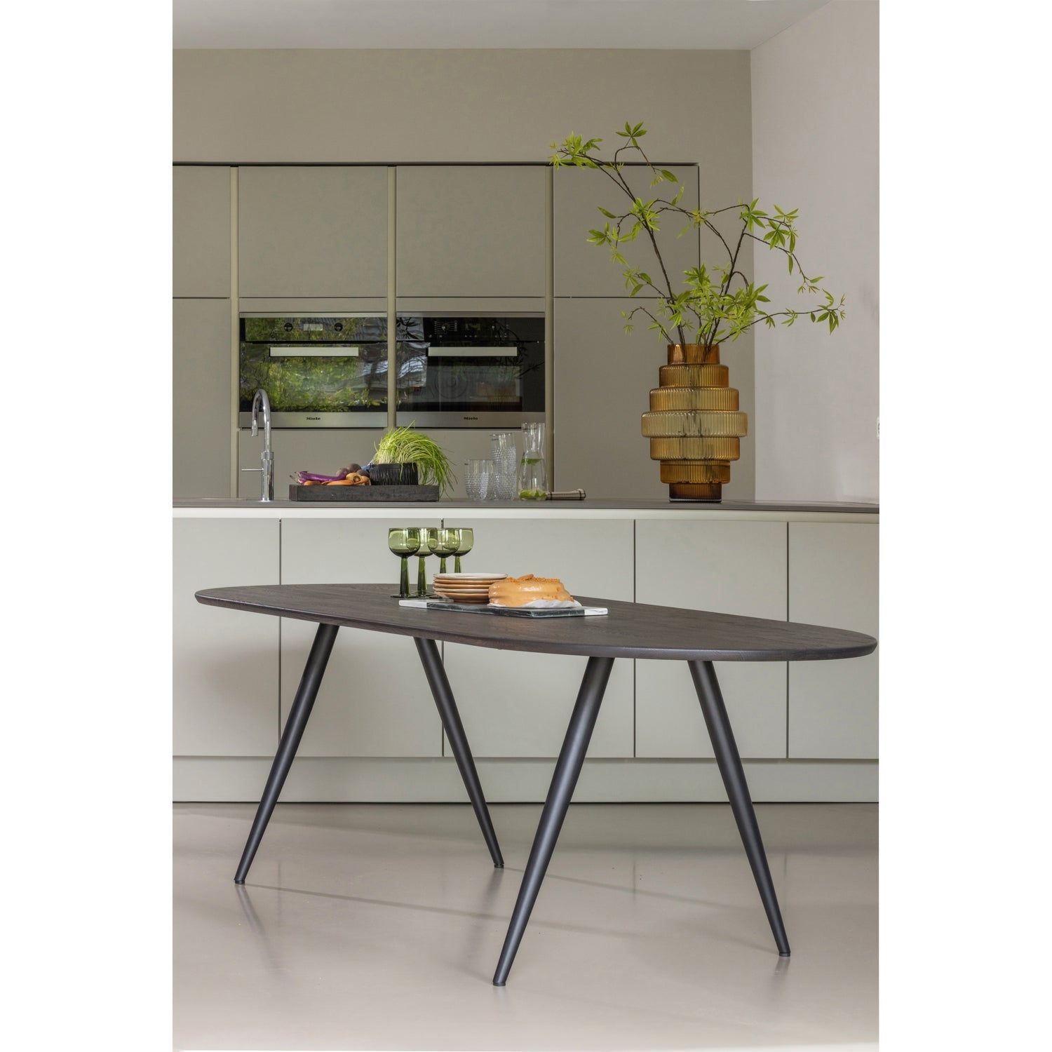 Woood | Eetafel Tablo ovaal 220cm mystic brown