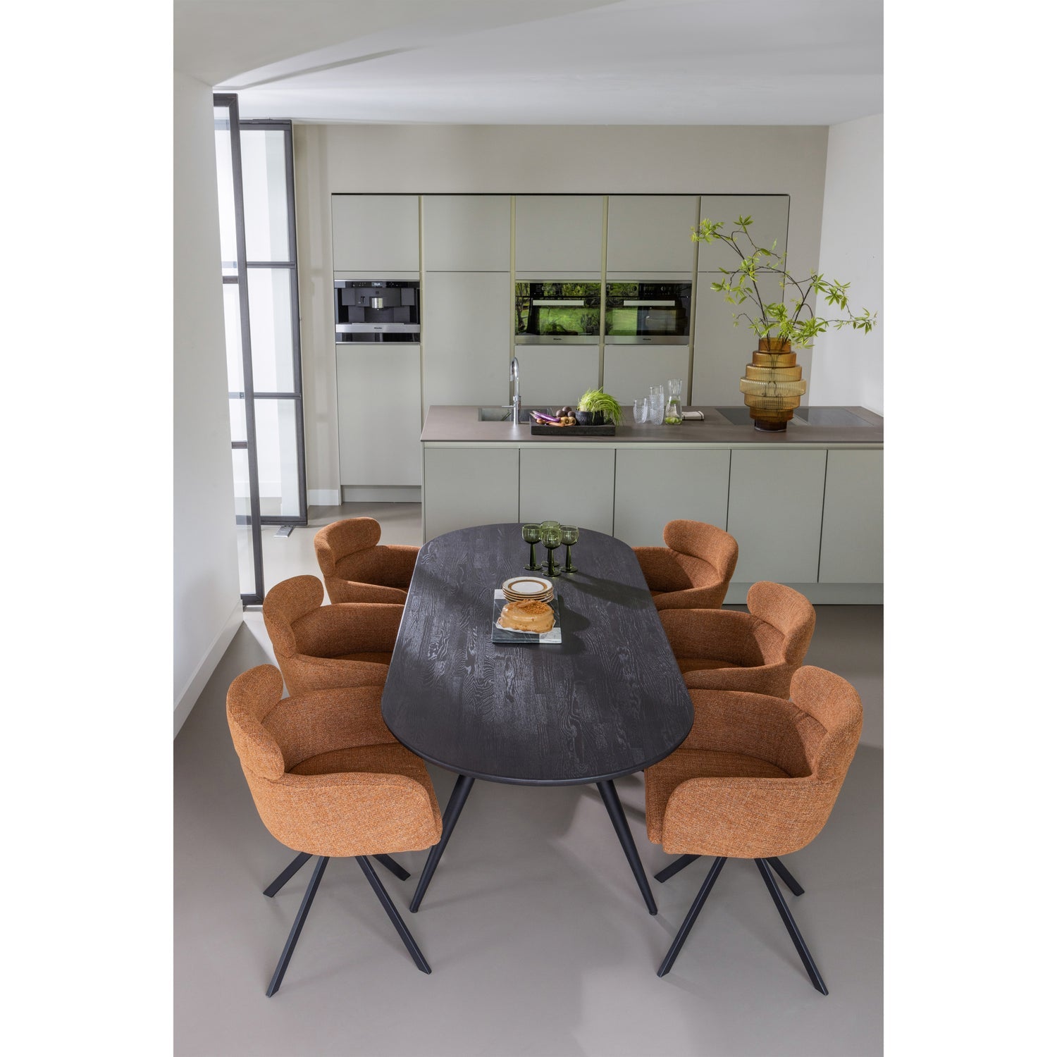 Woood | Eetafel Tablo ovaal 220cm mystic brown