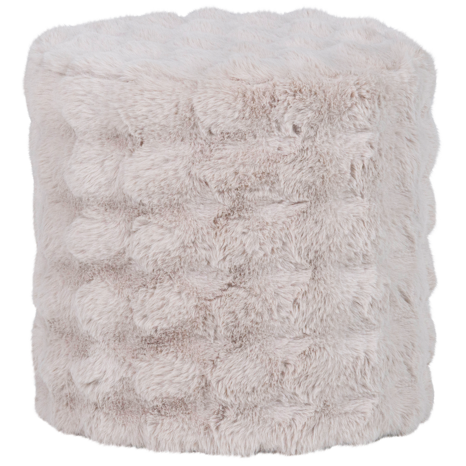 Woood | Poef Olven hoog fluffy naturel