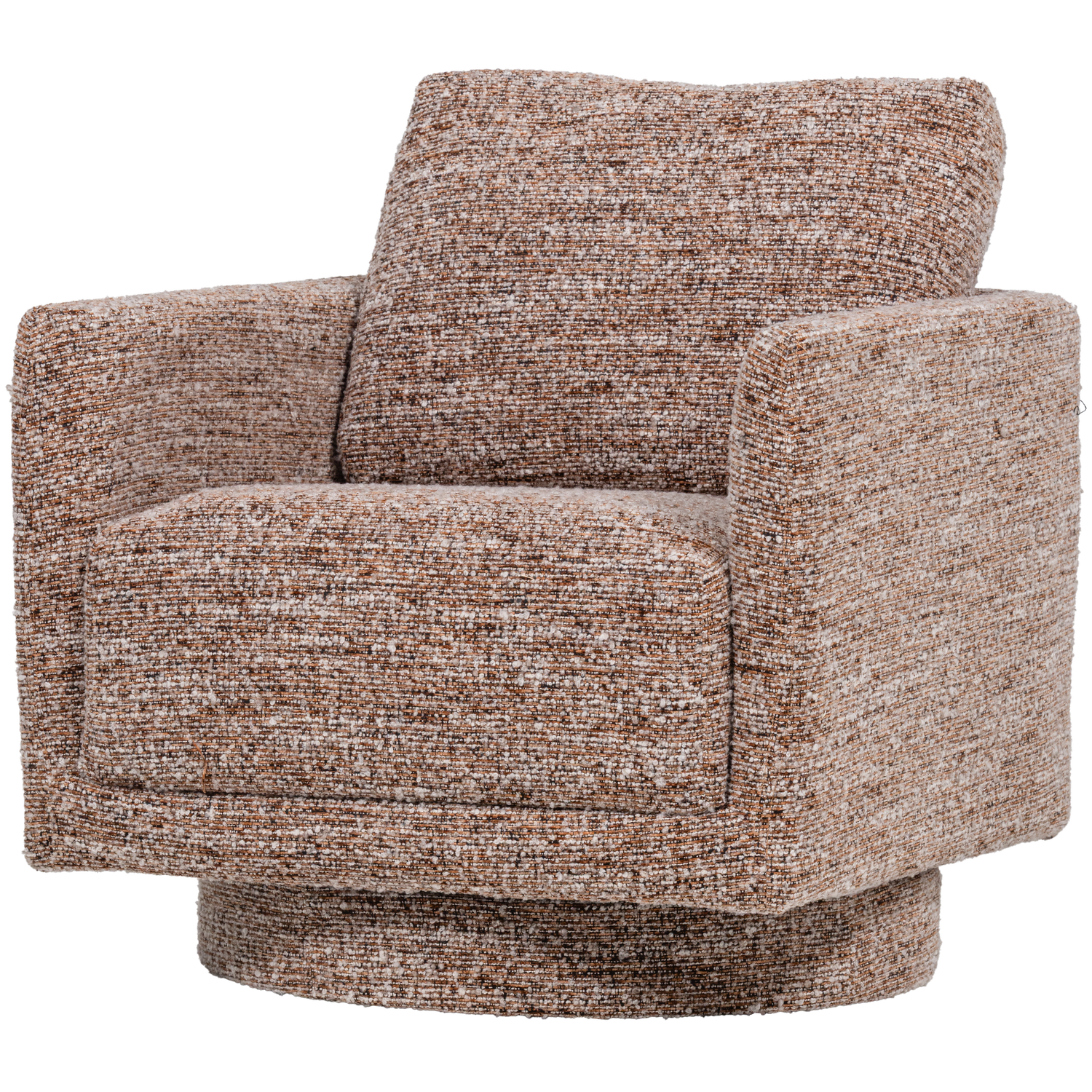 Woood | Draaifauteuil Oska bruin melange
