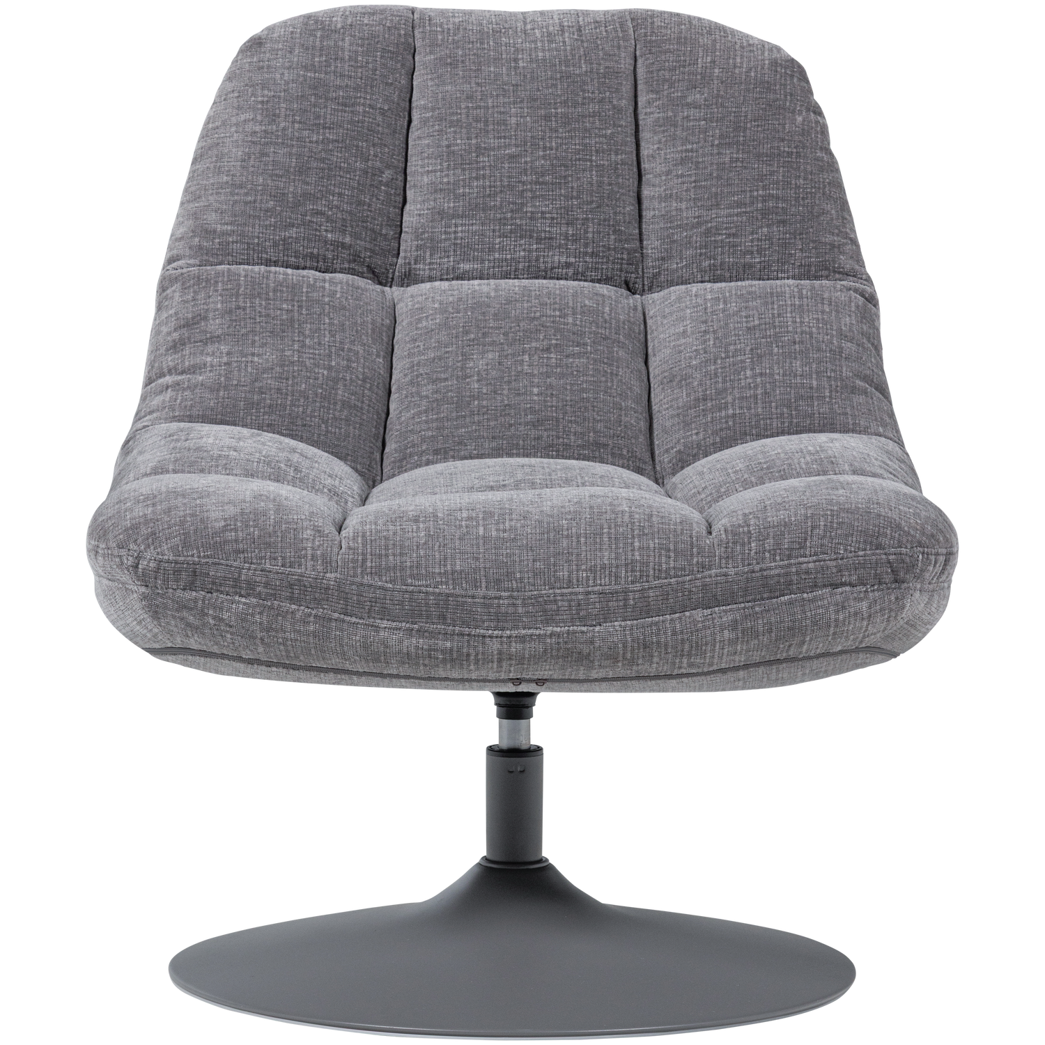 Woood | Draaifauteuil Elvi Chenille lichtgrijs