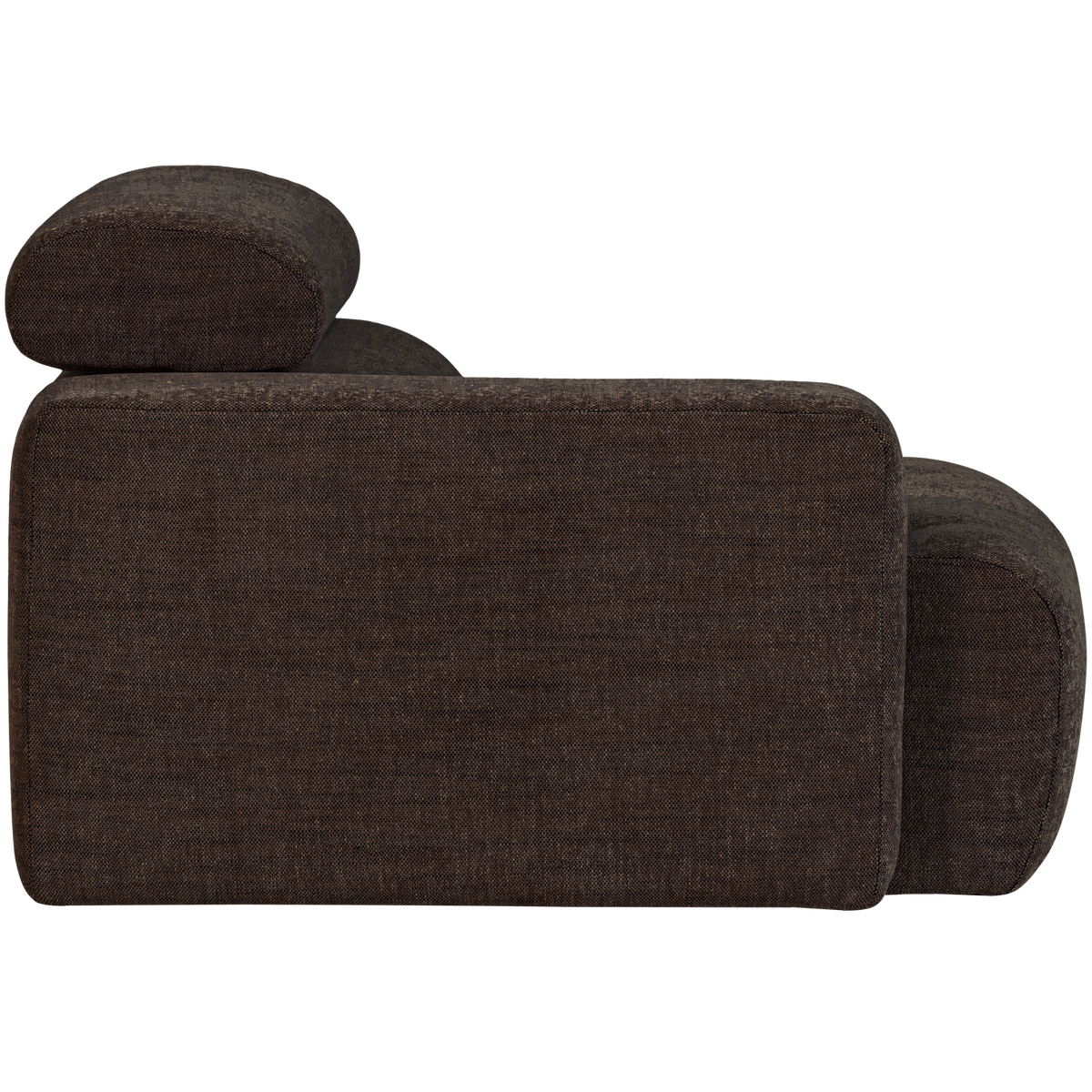 Woood | 1-Zits element Novi arm links donkerbruin melange