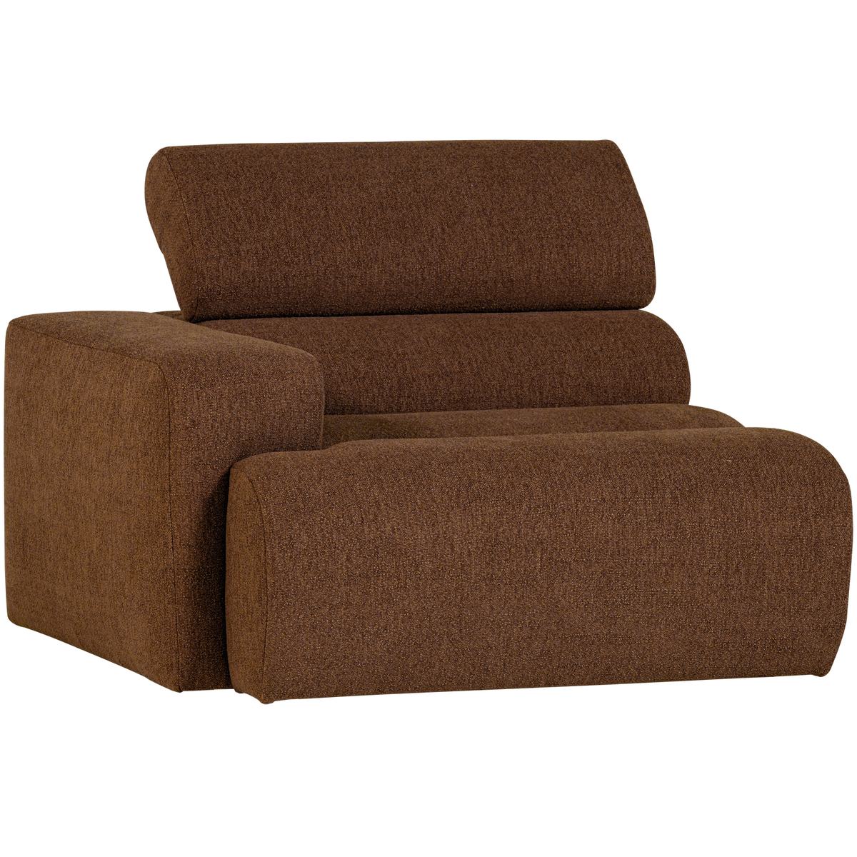 Woood | 1-Zits element Novi arm links boucle mokkabruin