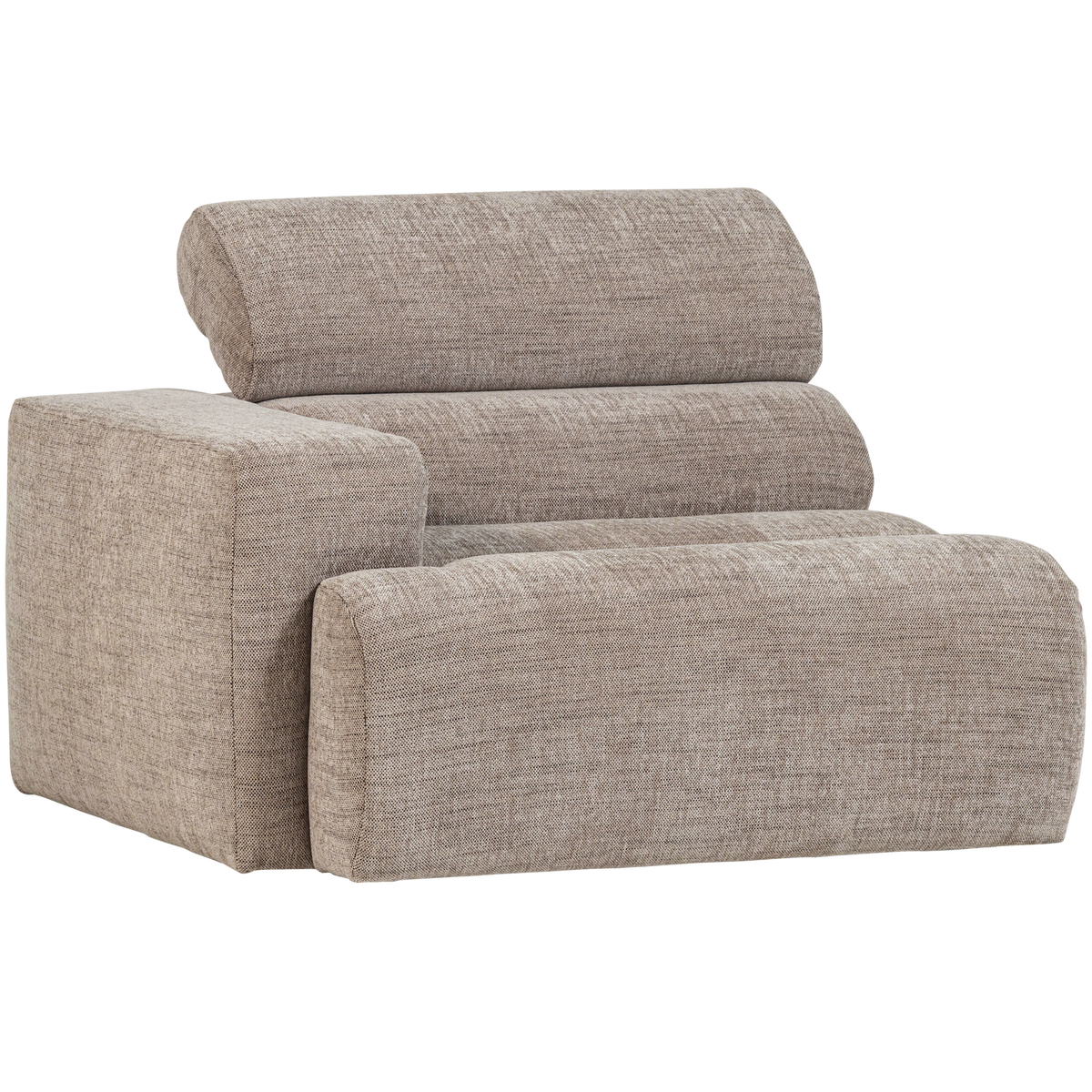 Woood | 1-Zits element Novi arm links naturel melange