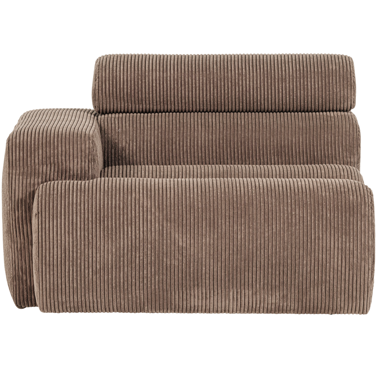Woood | 1-Zits element Novi arm links ribstof taupe