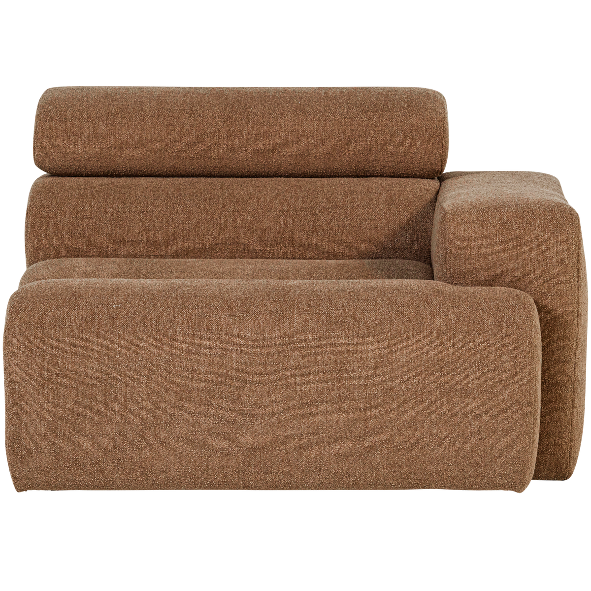 Woood | 1-Zits element Novi arm rechts boucle karamelbruin
