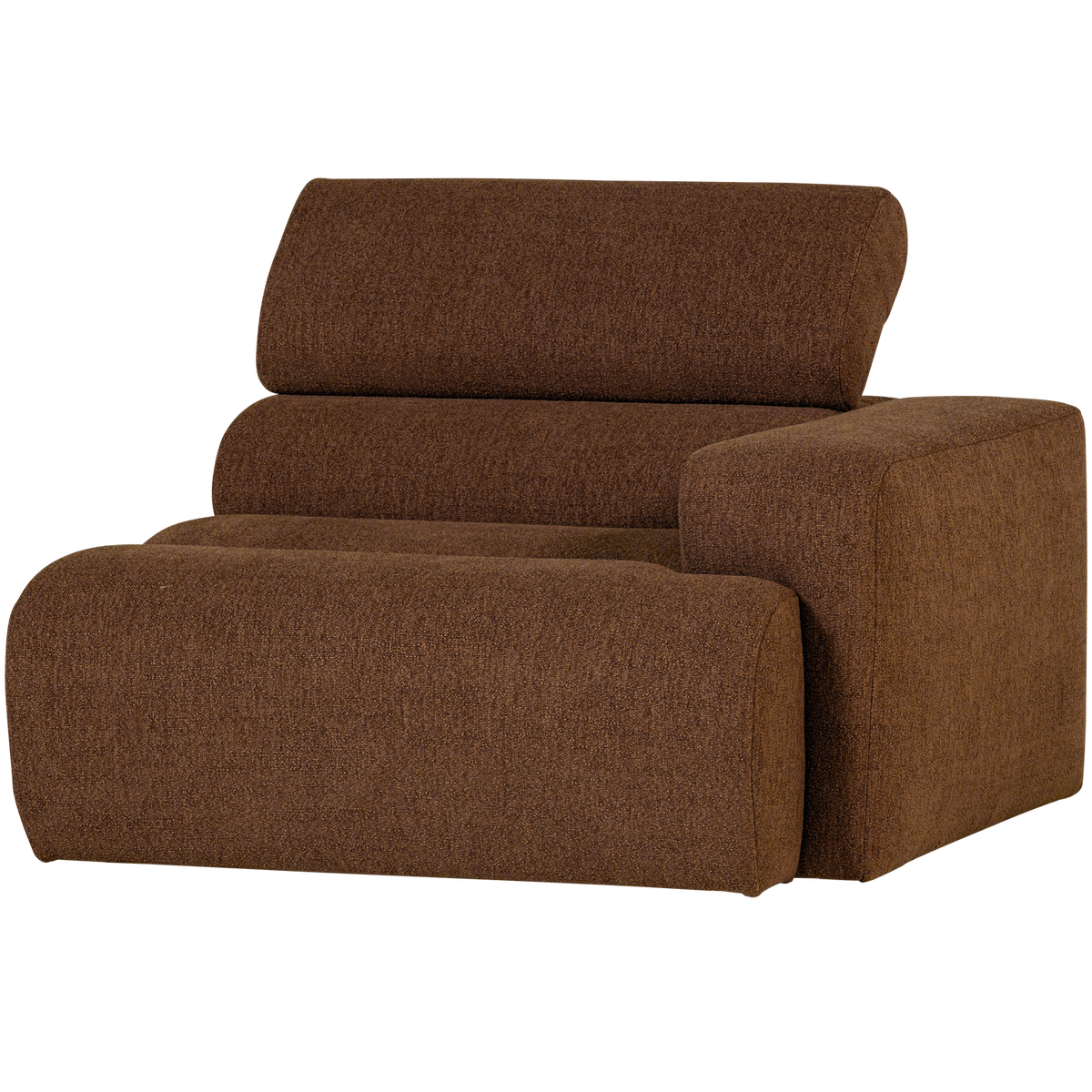 Woood | 1-Zits element Novi arm rechts boucle mokkabruin