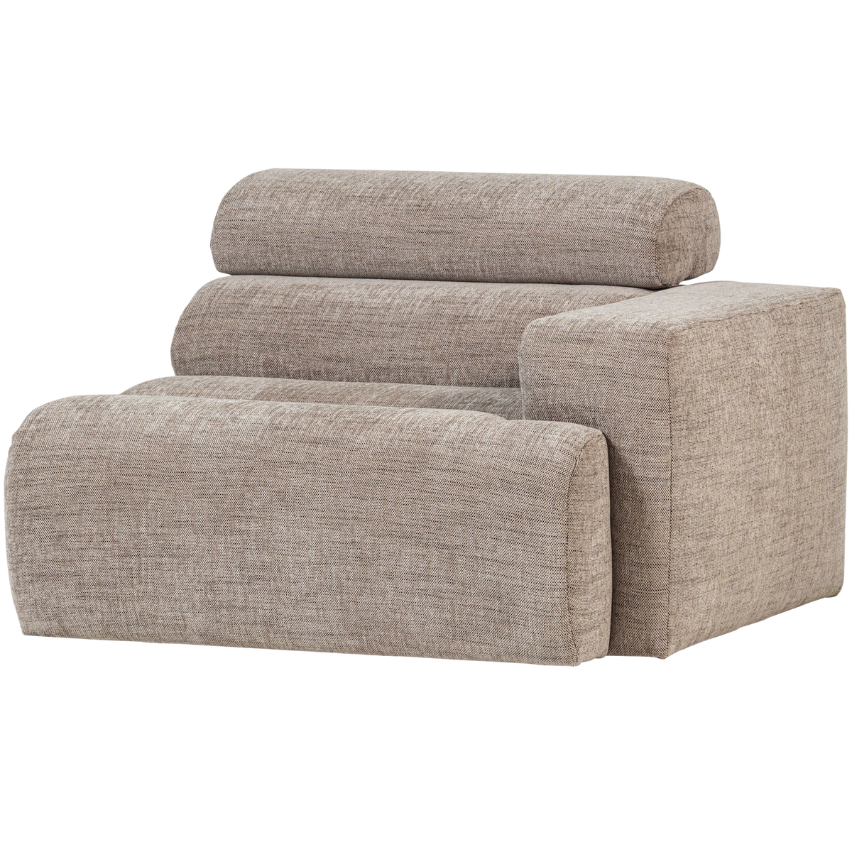 Woood | 1-Zits element Novi arm rechts naturel melange