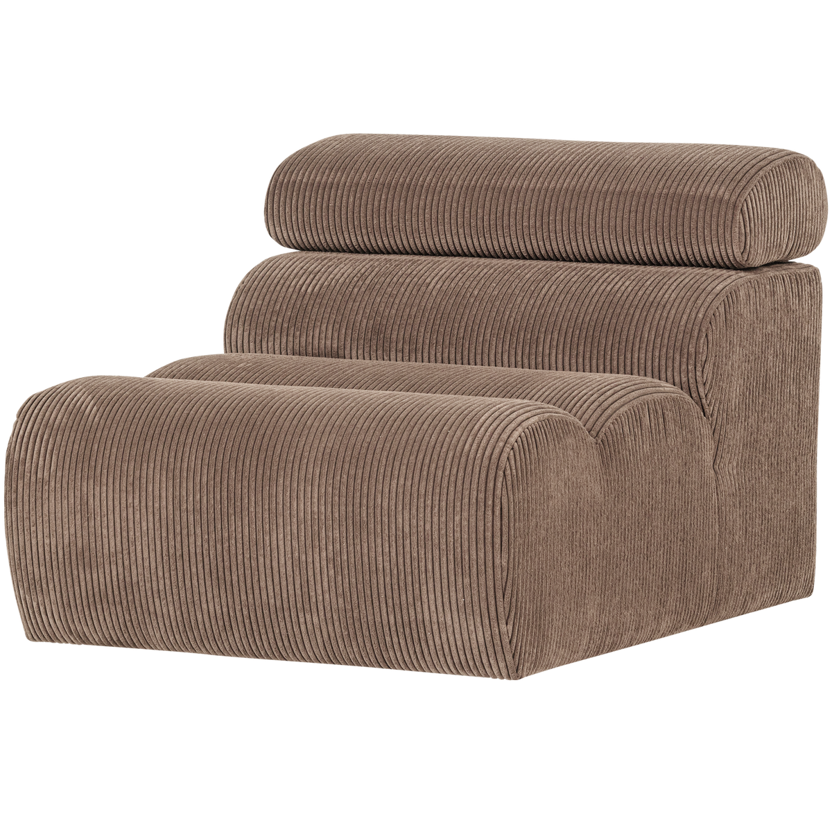 Woood | 1-Zits element Novi ribstof taupe